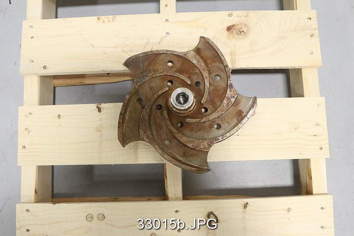 Used Goulds 3196 12.5" Diameter, 5 Vane Impeller #33015