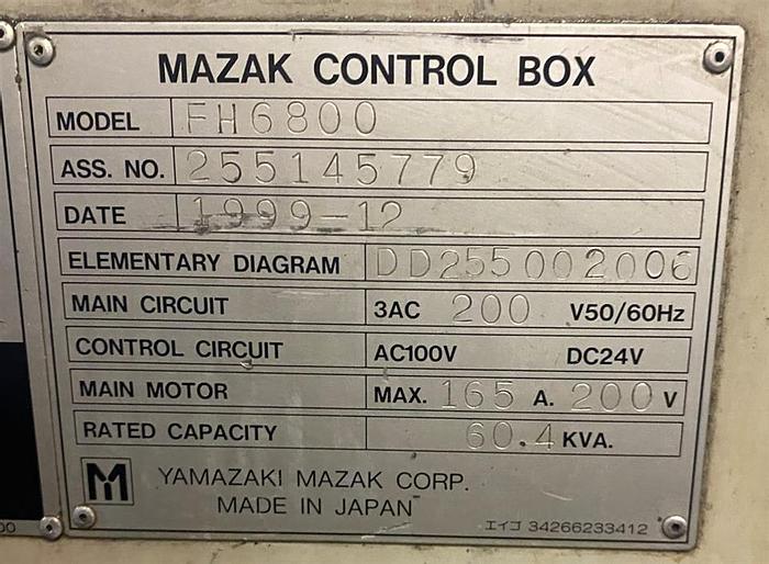 Used 1999 Mazak FH6800