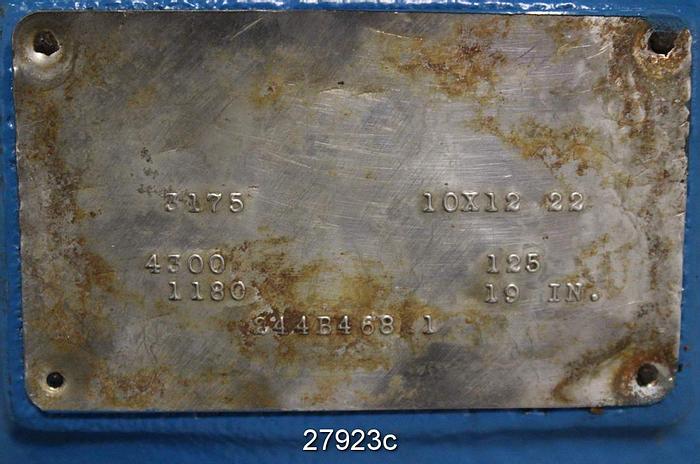 Used Goulds 3175 L Power End with 22" Frame Adapter #27923