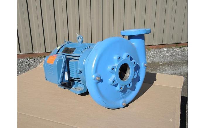 Used USED GOULDS CENTRIFUGAL PUMP, 4" X 3" INLET & OUTLET, CAST IRON