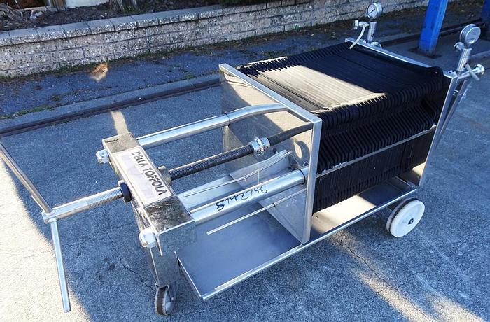 Used Filter, P&F, 15" X 15", S/st, (38) Plates, Wine Pad Filter, #S742746