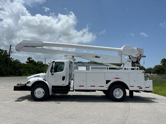 Used Altec AA755L 60ft Bucket Boom on 2007 Freightliner M2-106 Reg Cab Utility Truck - C28781