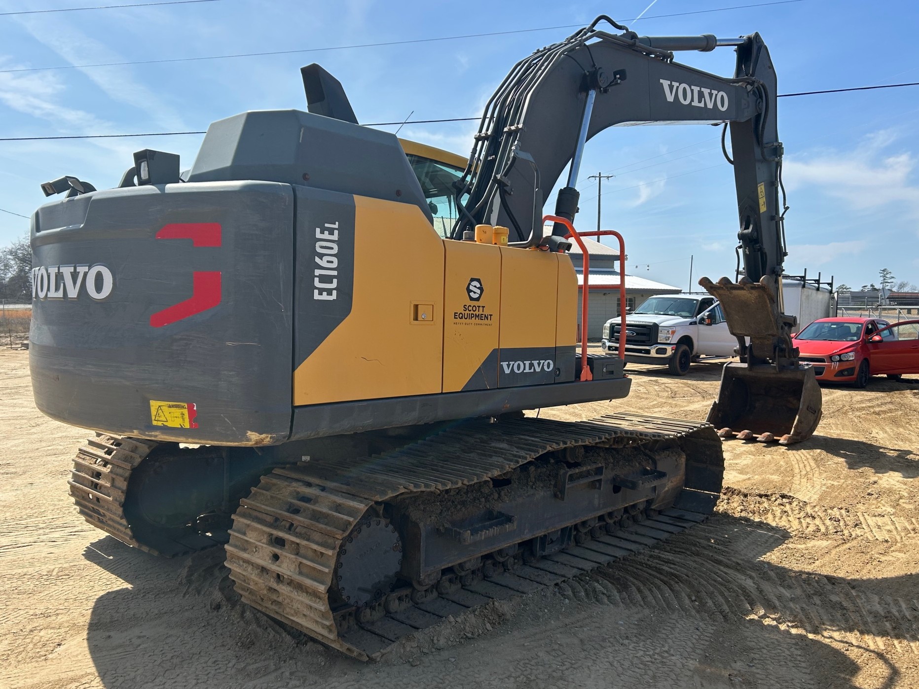 Used 2019 Volvo EC160EL with hyd thumb