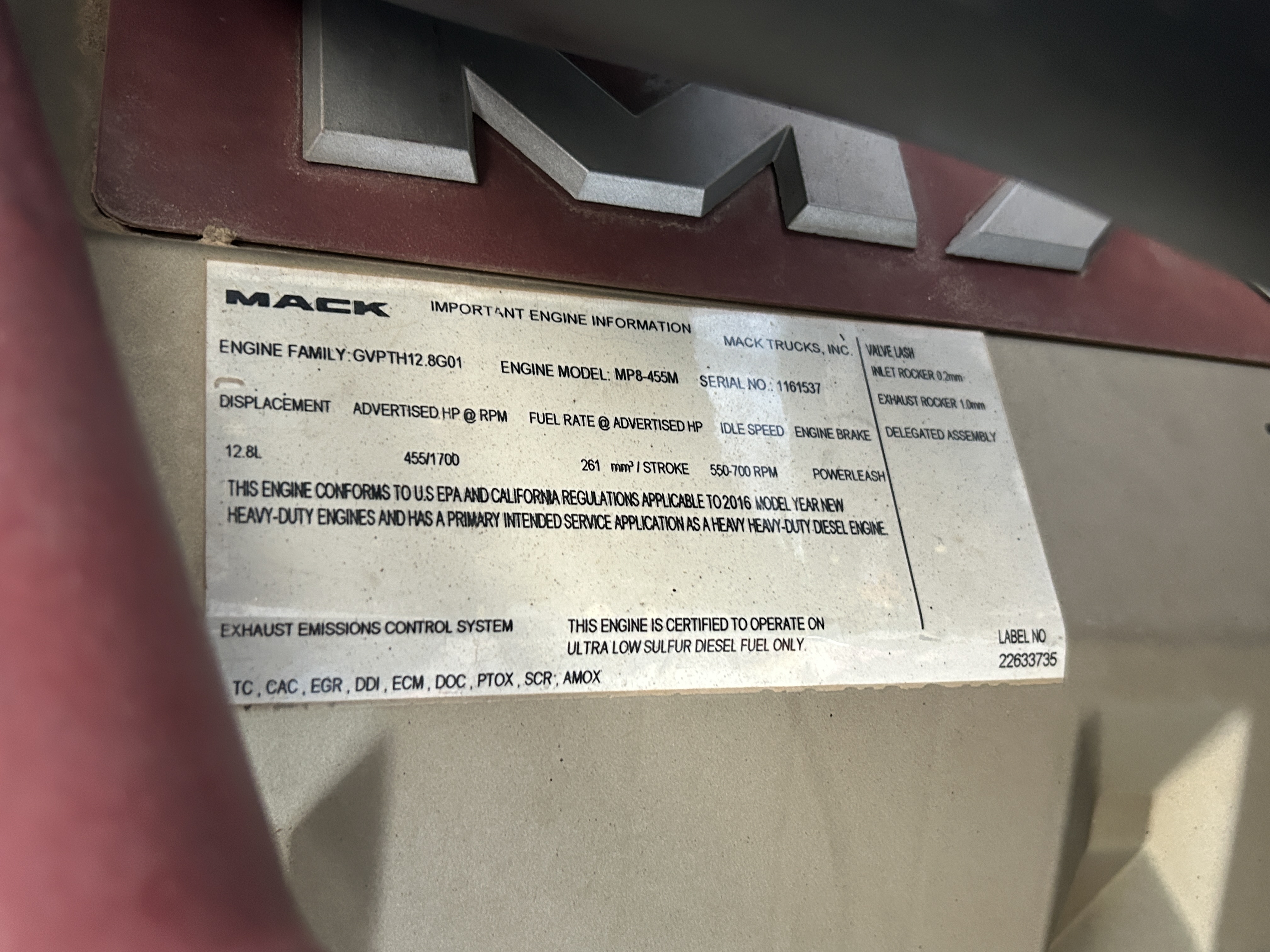 Used 2017 Mack GU713 Tri Axle Dump Truck - Automatic