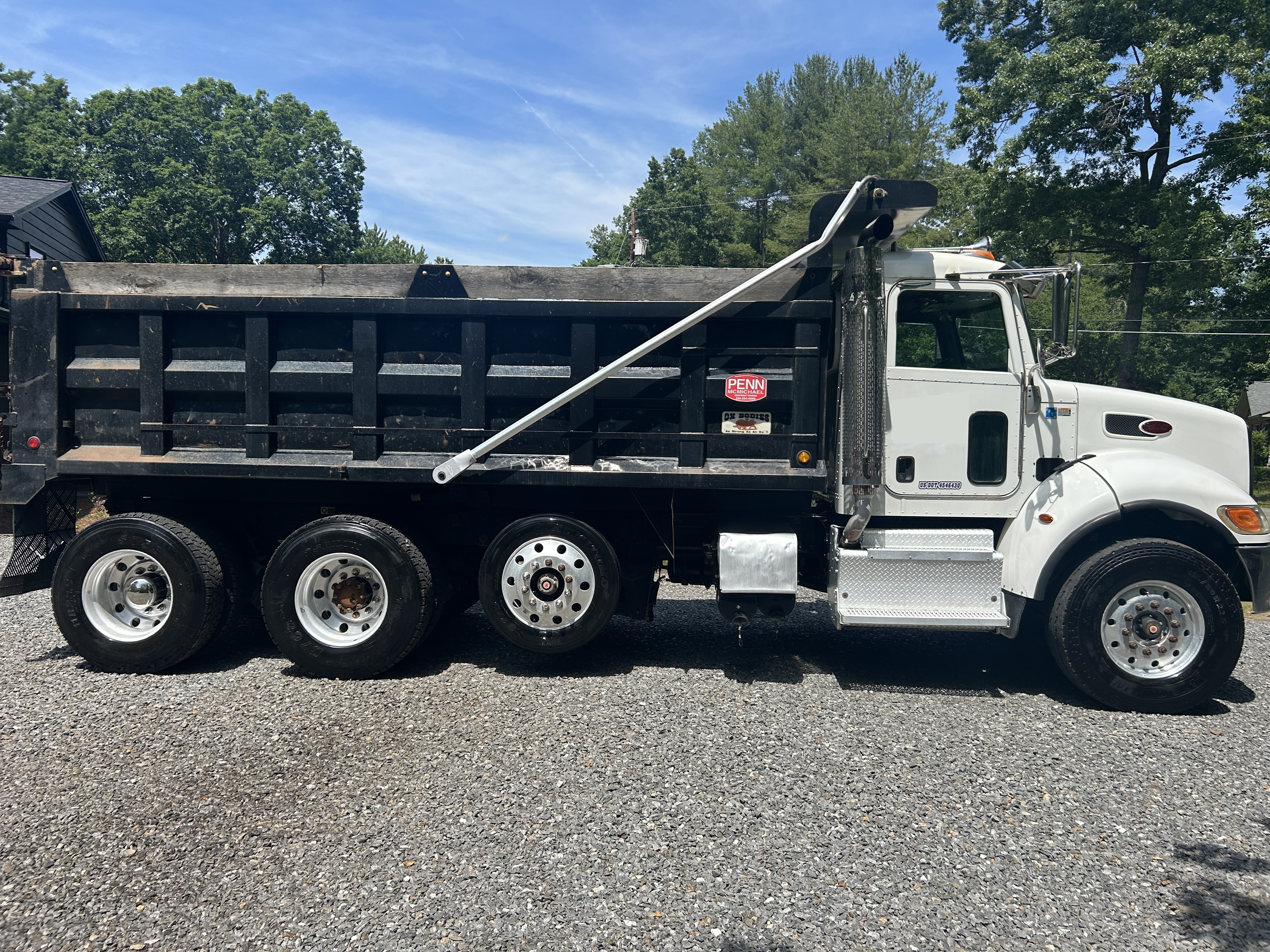 Used 2016 Peterbilt 348 Tri Axle Dump truck - basically one owner