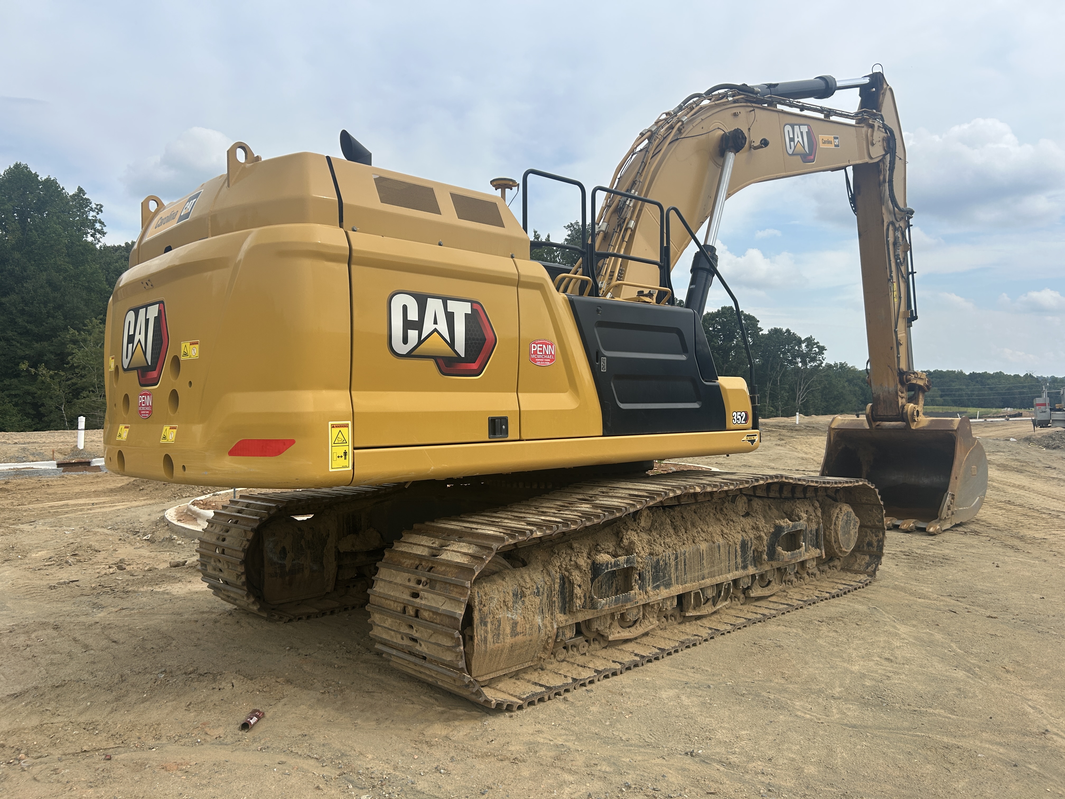Used 2024 Caterpillar 352 with 3D Earthworks, Warranty, Auto Greaser