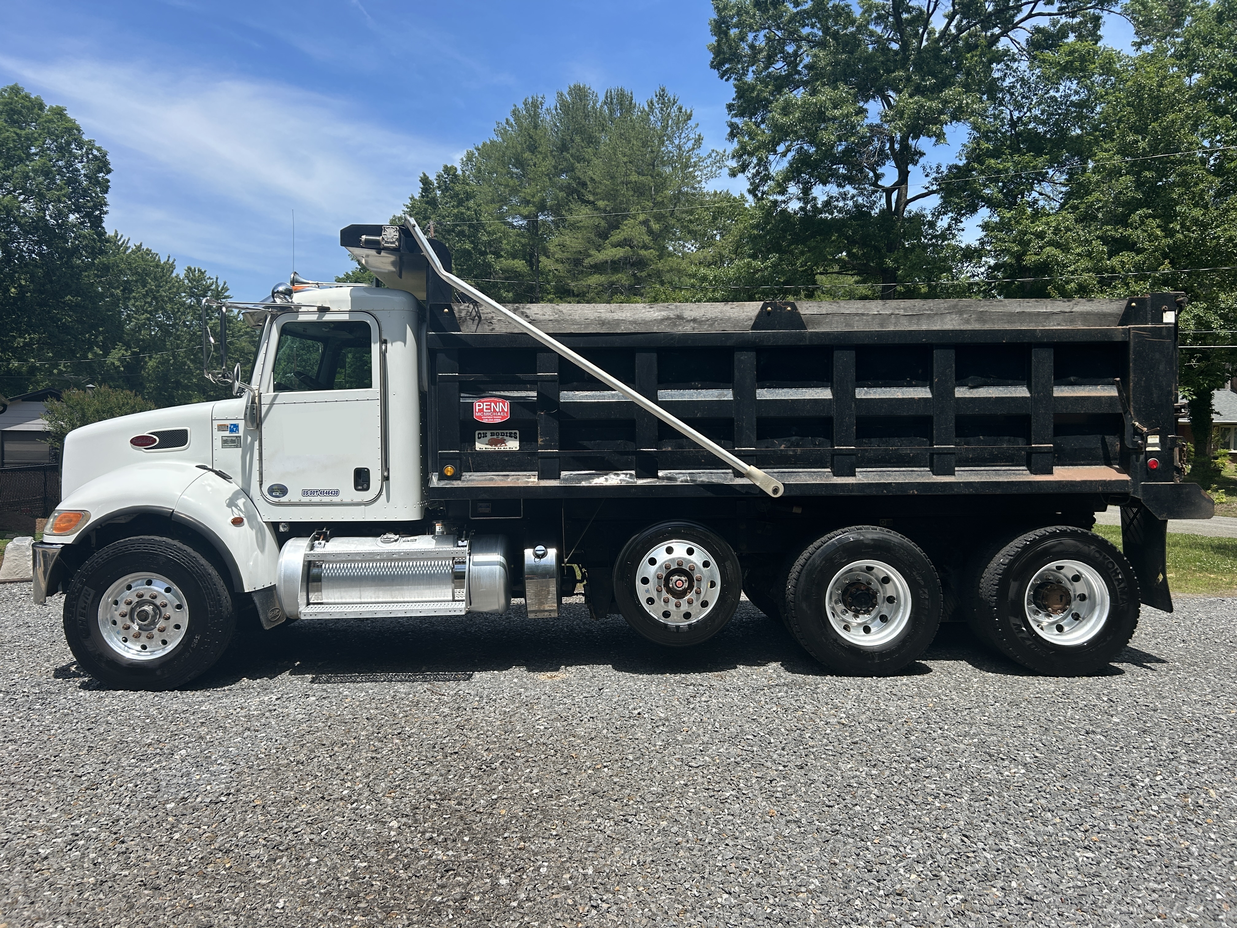 Used 2016 Peterbilt 348 Tri Axle Dump truck - basically one owner