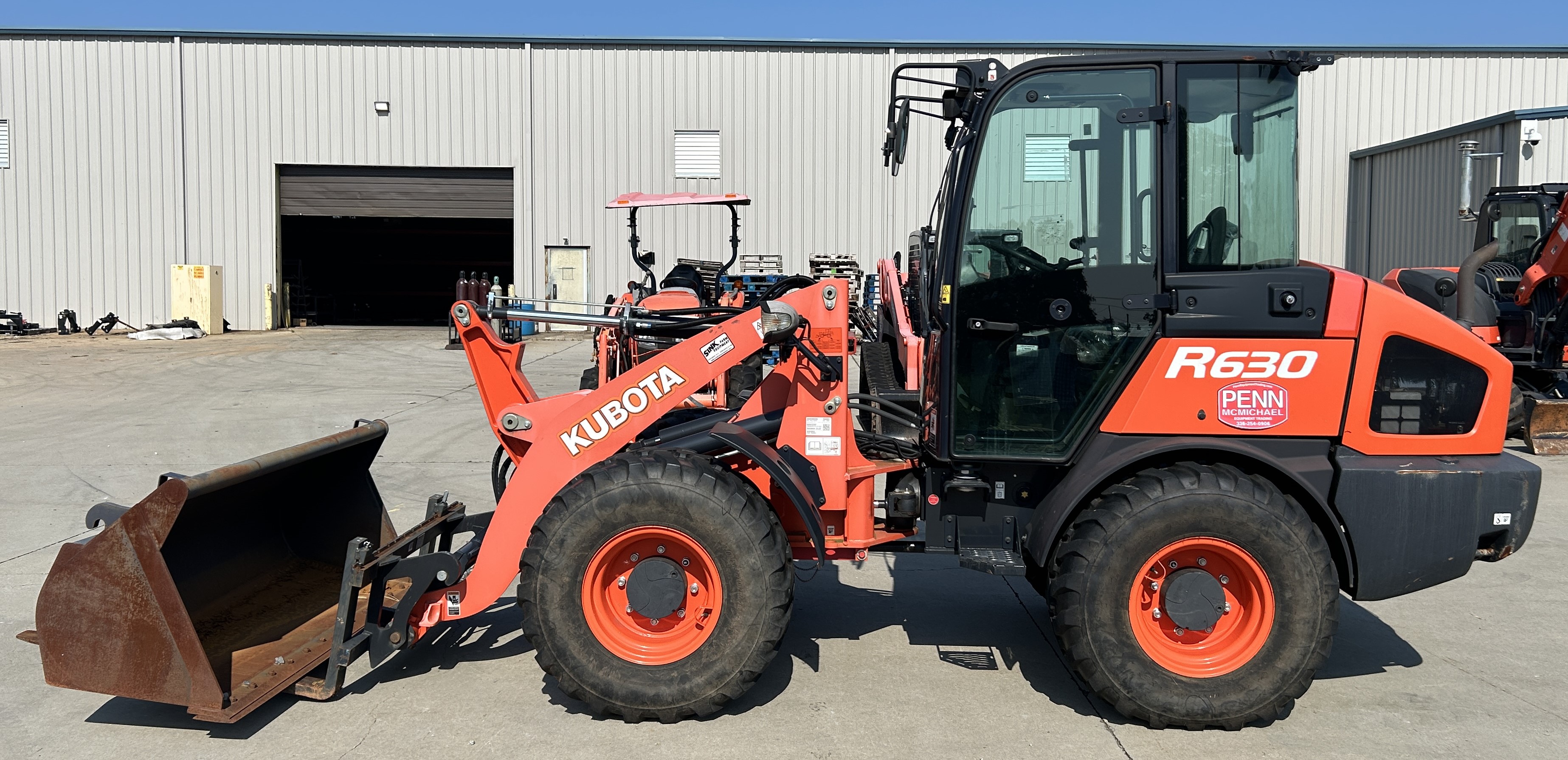 Used 2020 Kubota R630 wheel loader - never used in contruction!