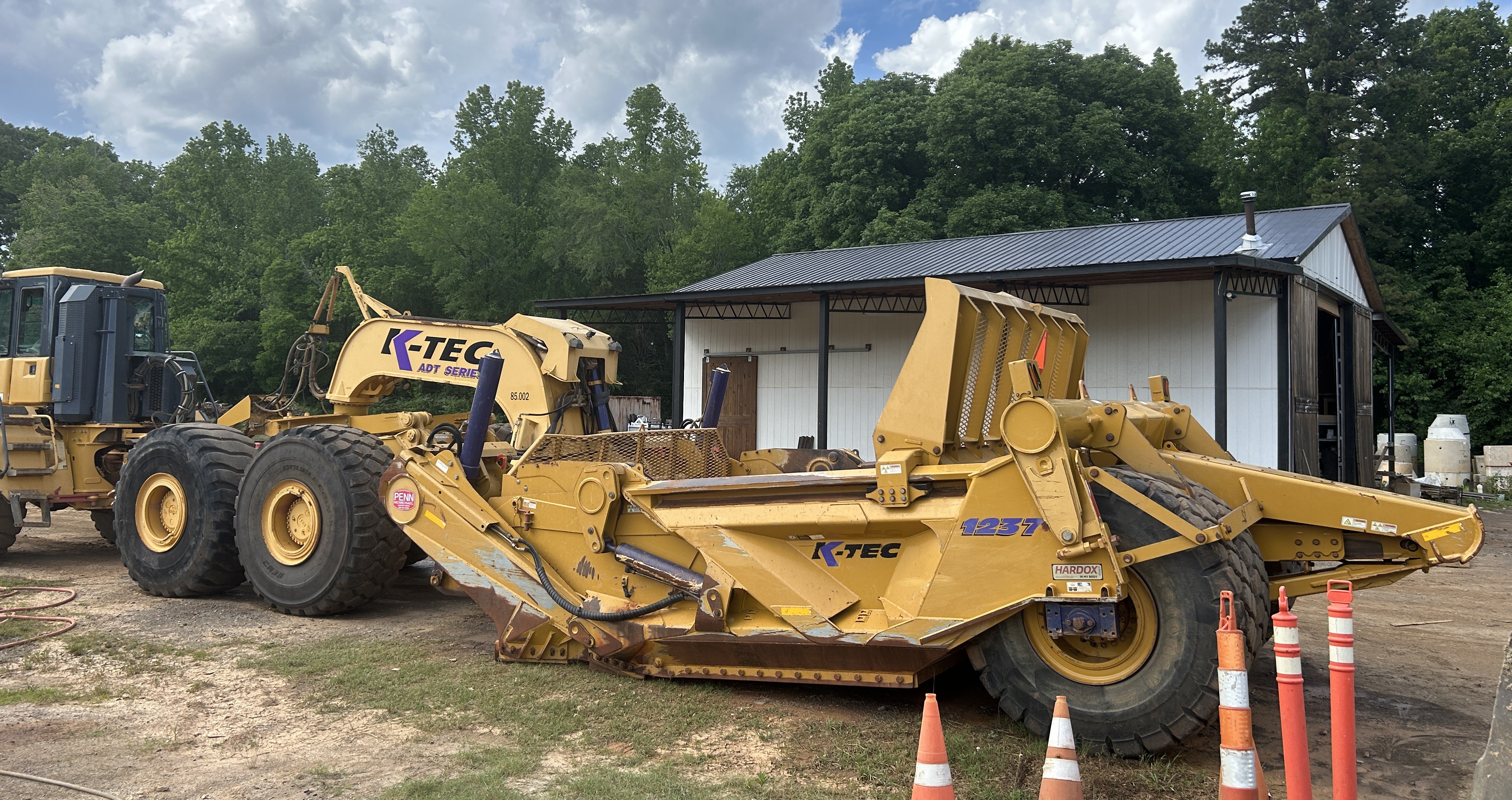 Used 2015 Bell B40D with 2016 K-Tech 1233 ADT Scraper