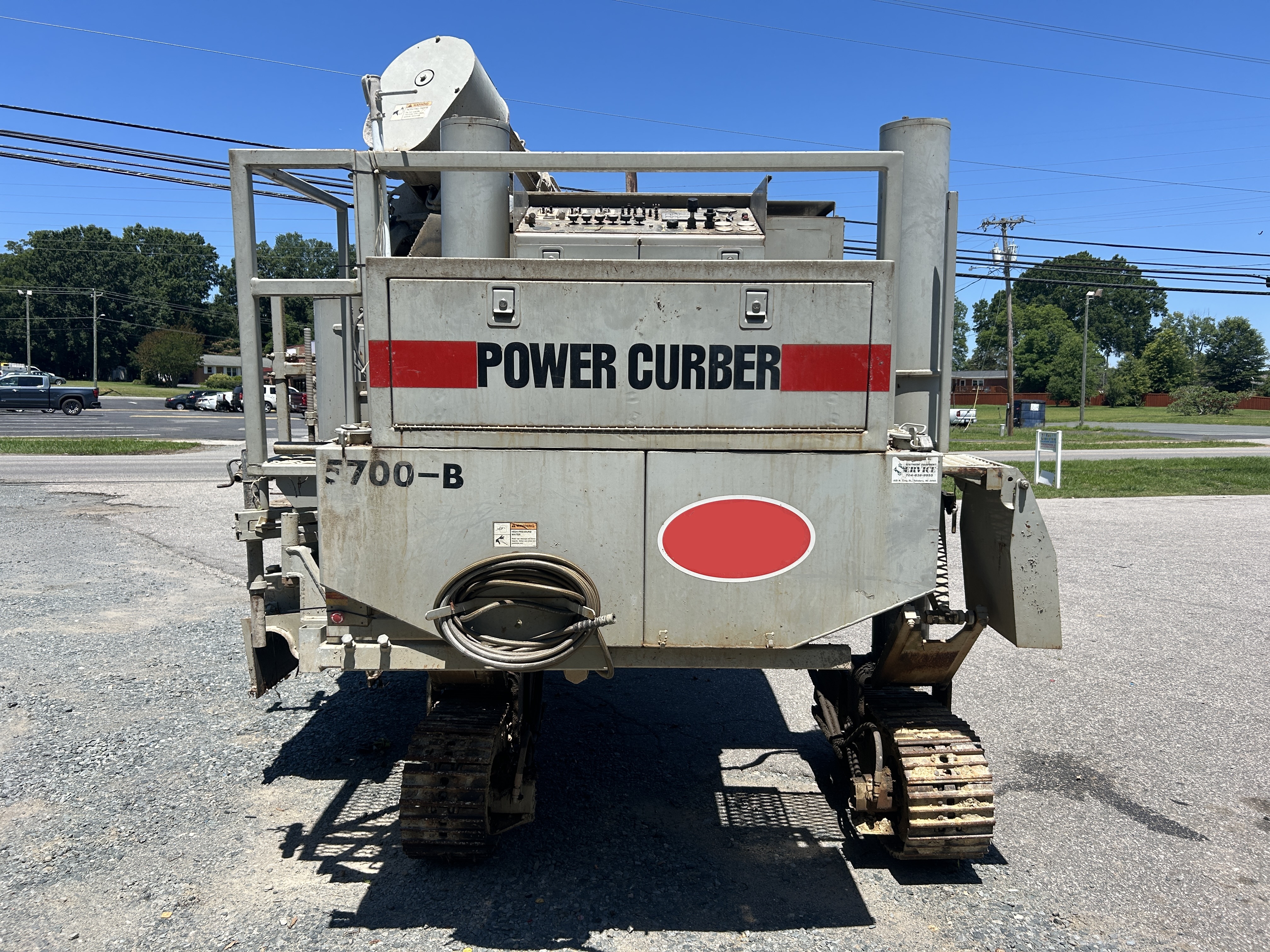 Used 2002 Power Curbers 5700B Curb & Gutter machine with 4 Different Forms