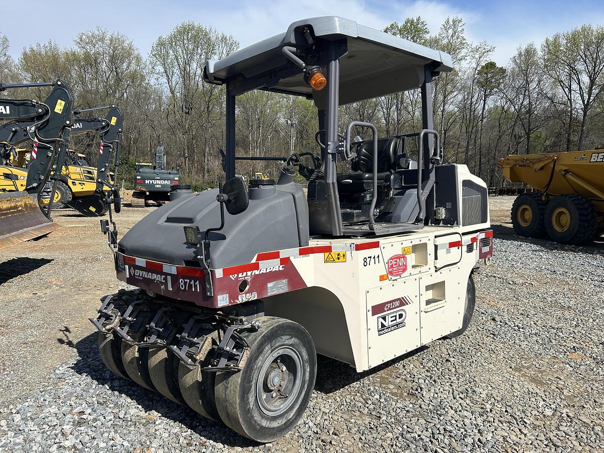 Used 2023 Dynapac CP1200 - 9 wheel pneumatic roller with only 642 hours
