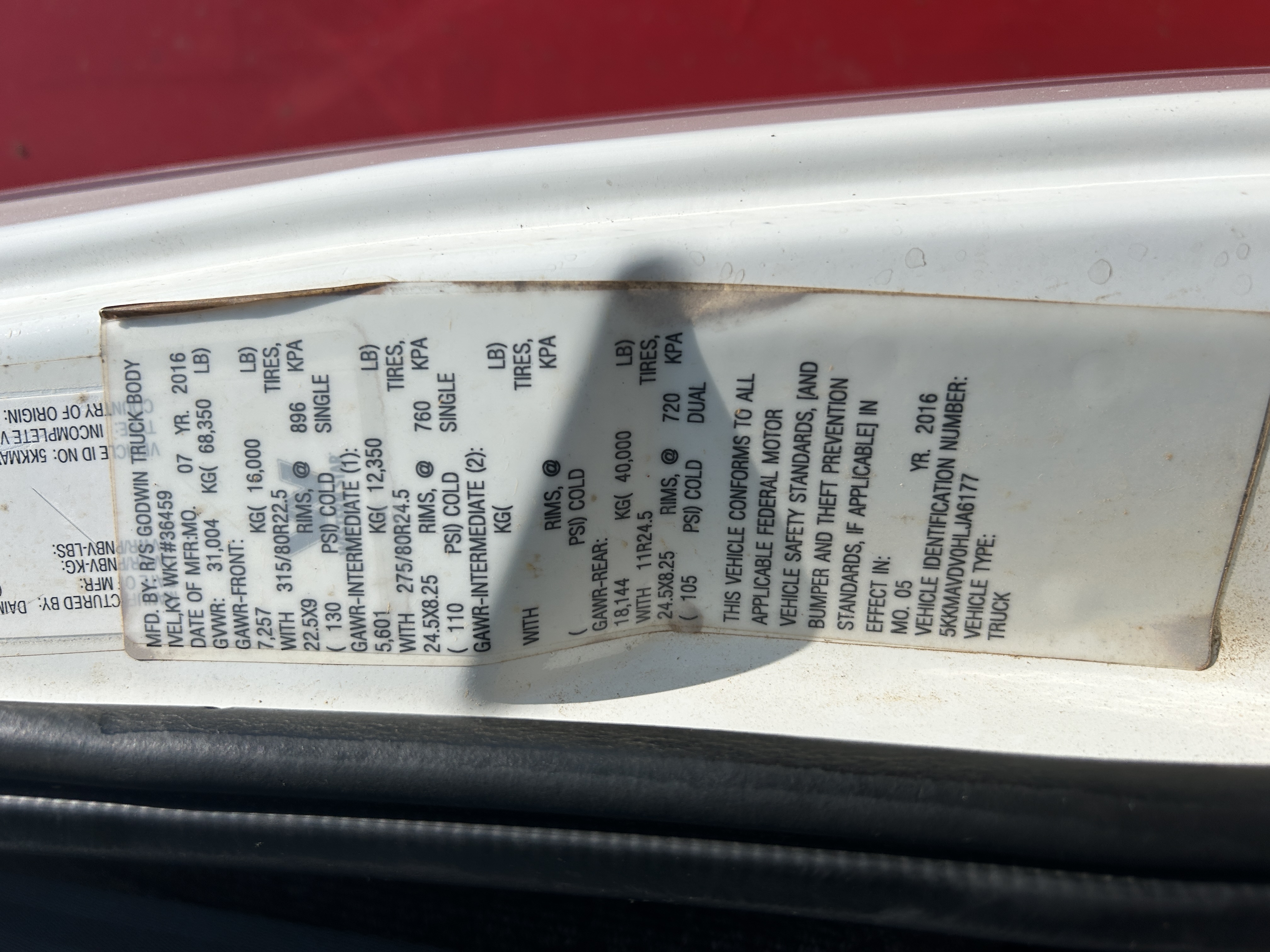 Used 2017 Western Star 4700SF Auto with 183k miles