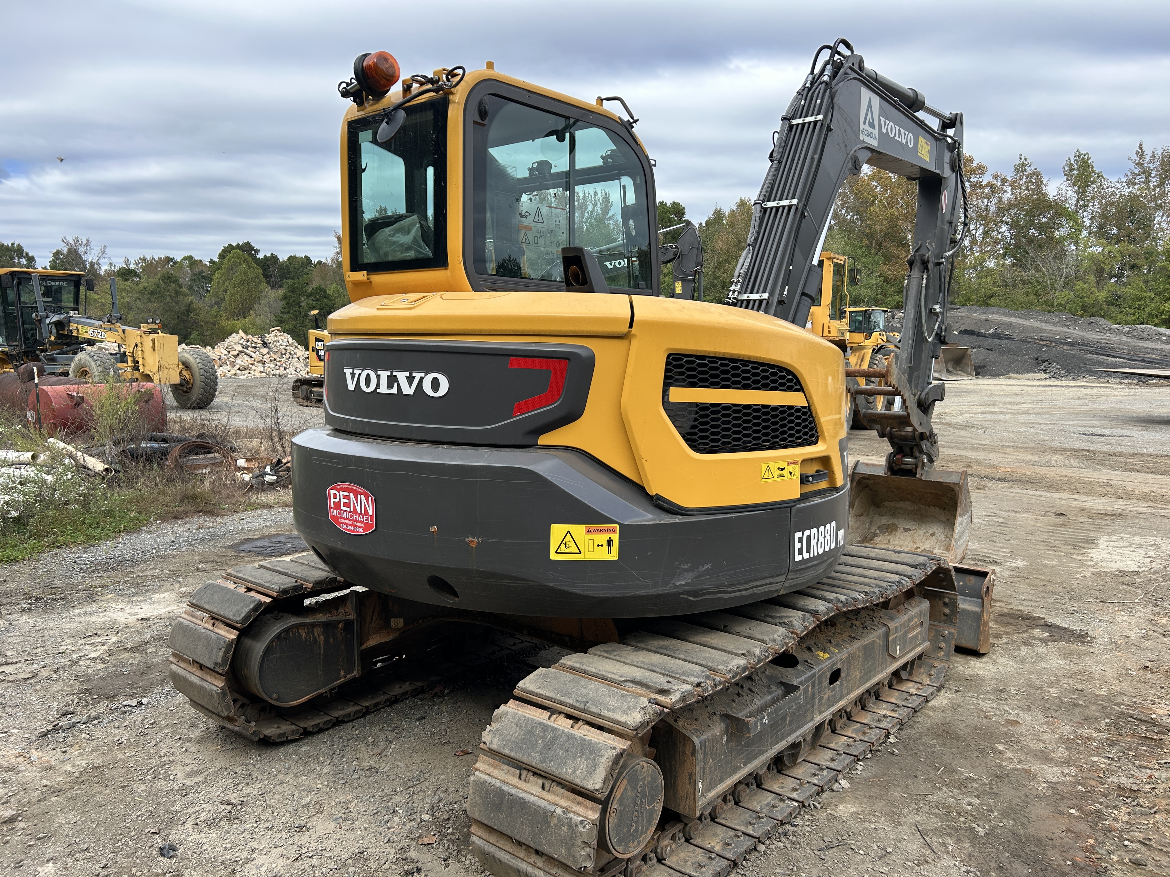 Used 2022 Volvo ECR88D PRO with only 654 hrs, loaded!