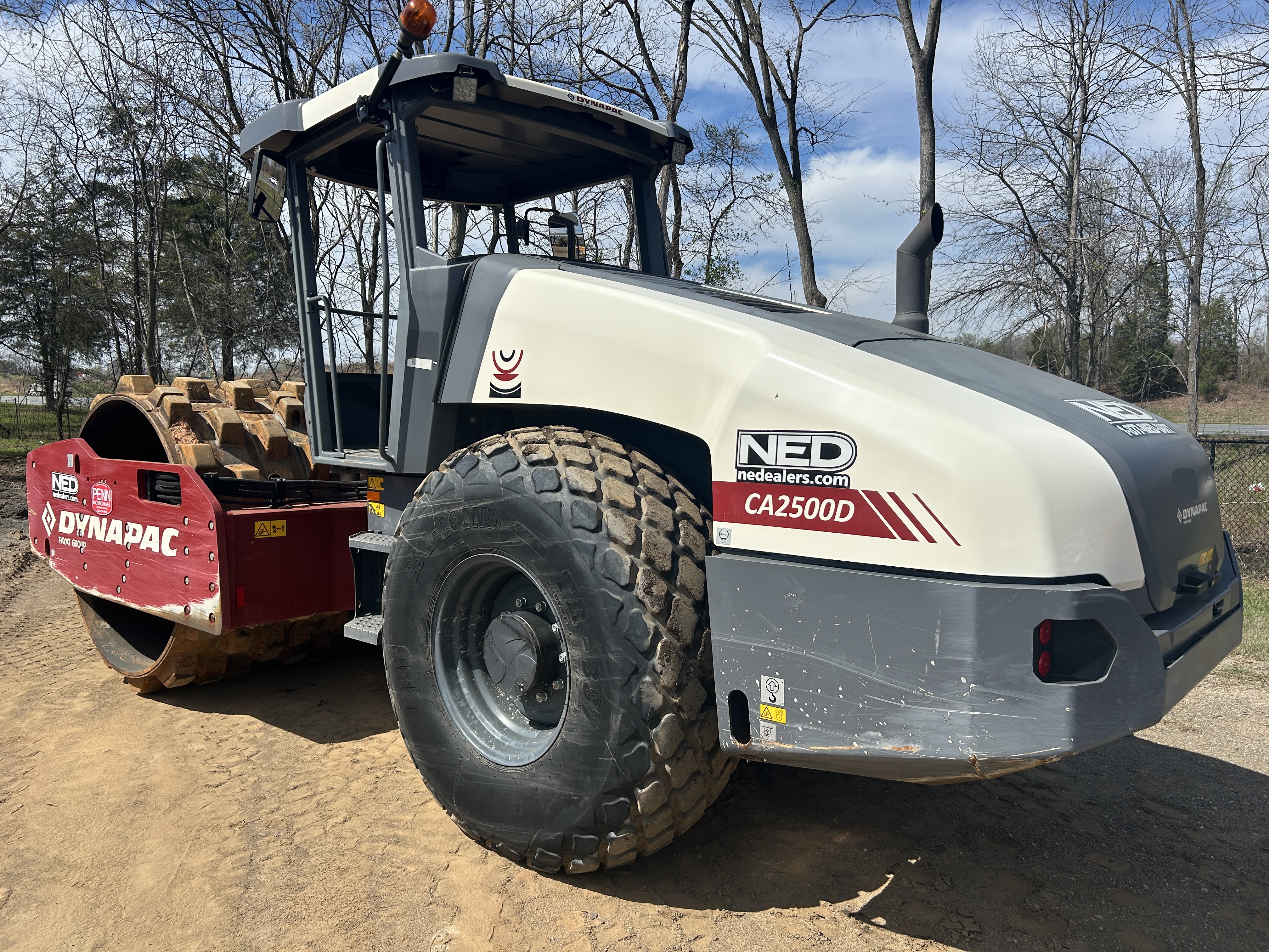 Used 2023 Dynapac CA2500D - 84" smooth drum with padfoot kit