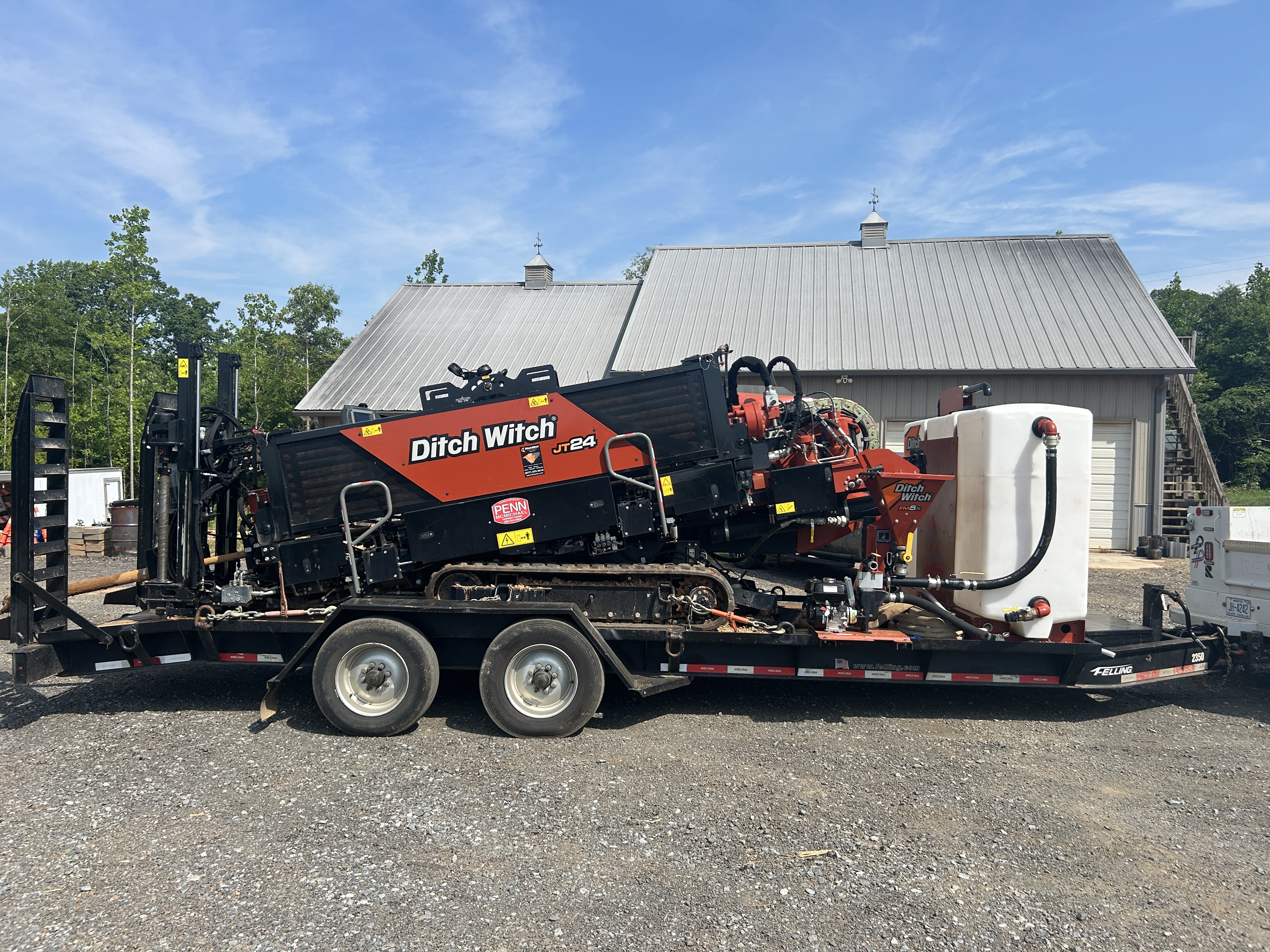 Used 2025 Ditch Witch JT24 Jet Trac with all options and trailer