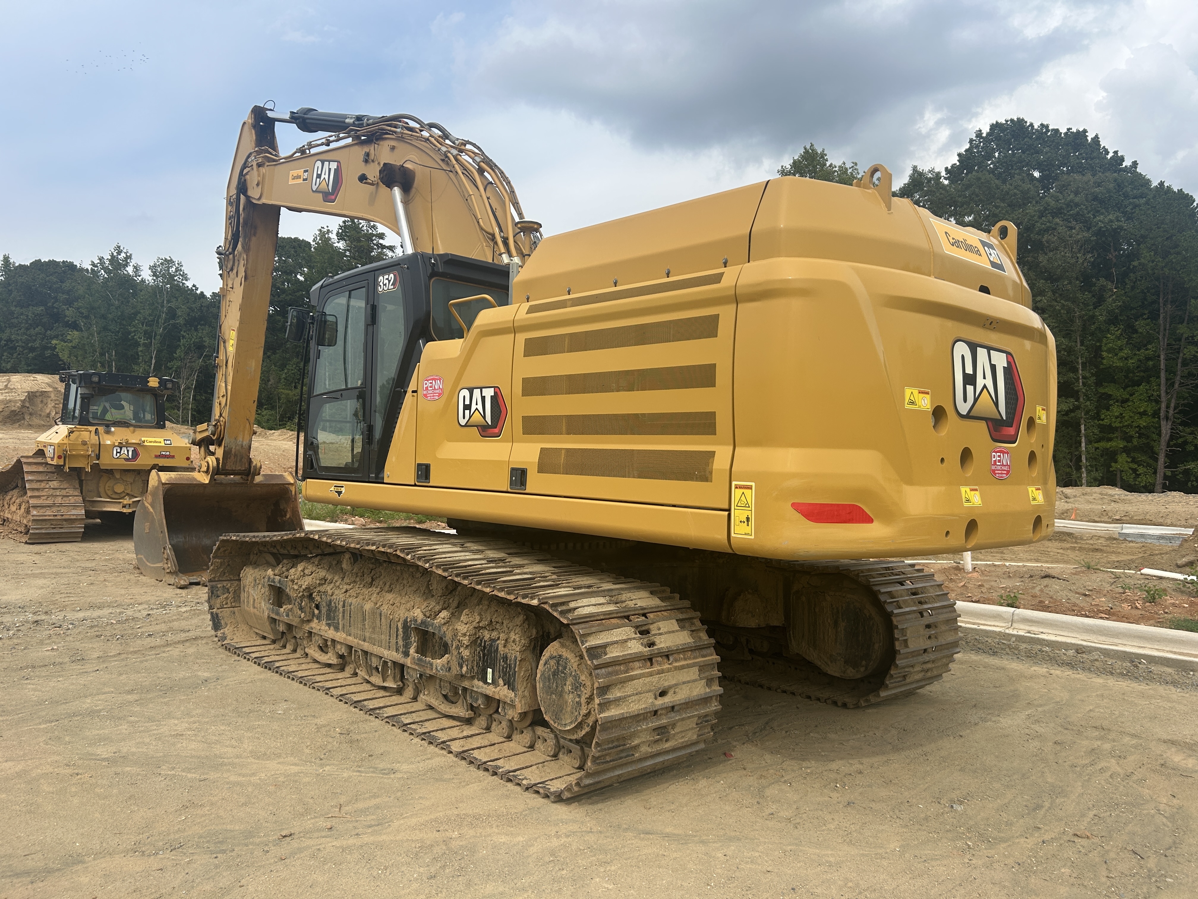 Used 2024 Caterpillar 352 with 3D Earthworks, Warranty, Auto Greaser