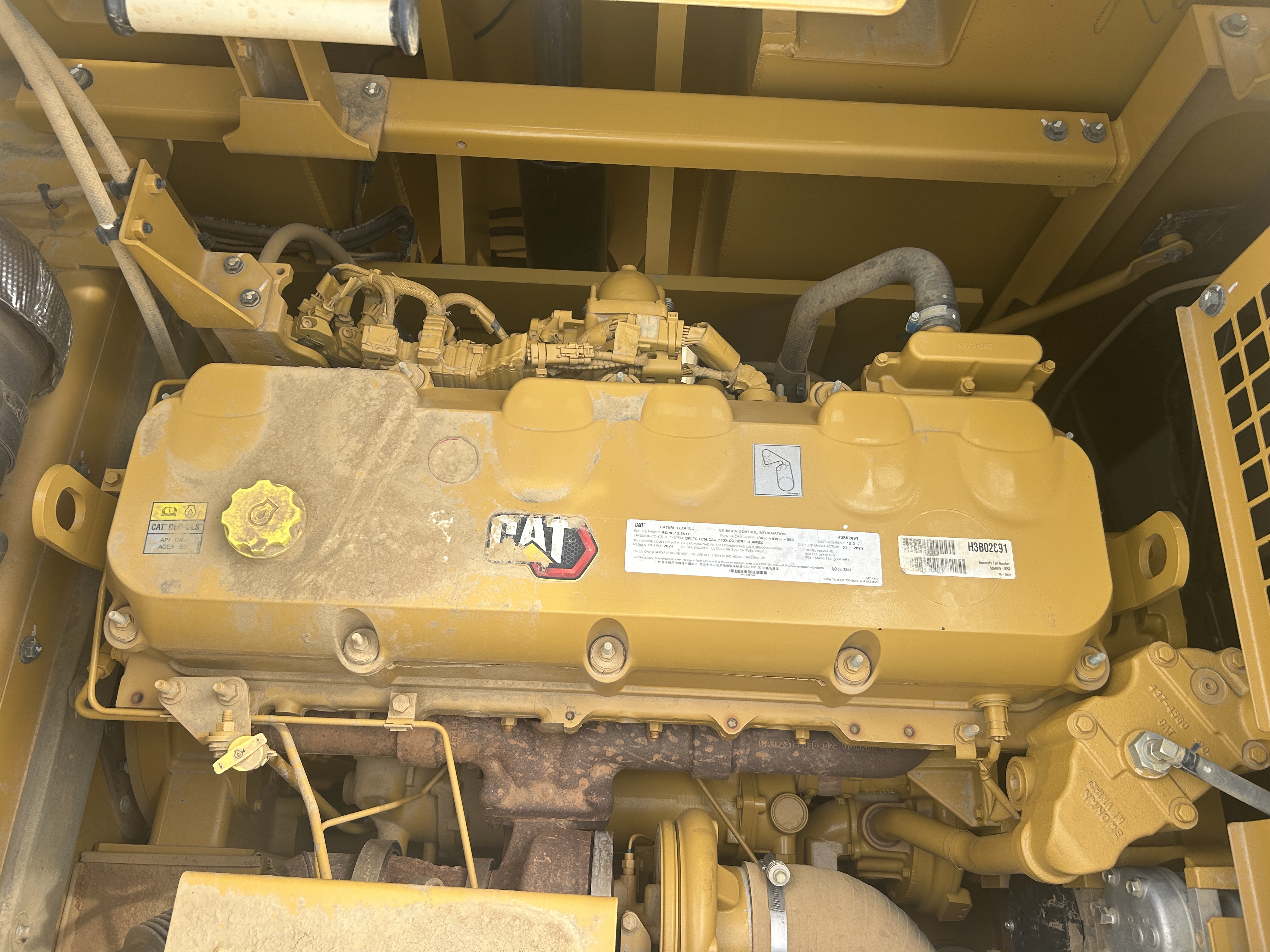 Used 2024 Caterpillar 352 with 3D Earthworks, Warranty, Auto Greaser