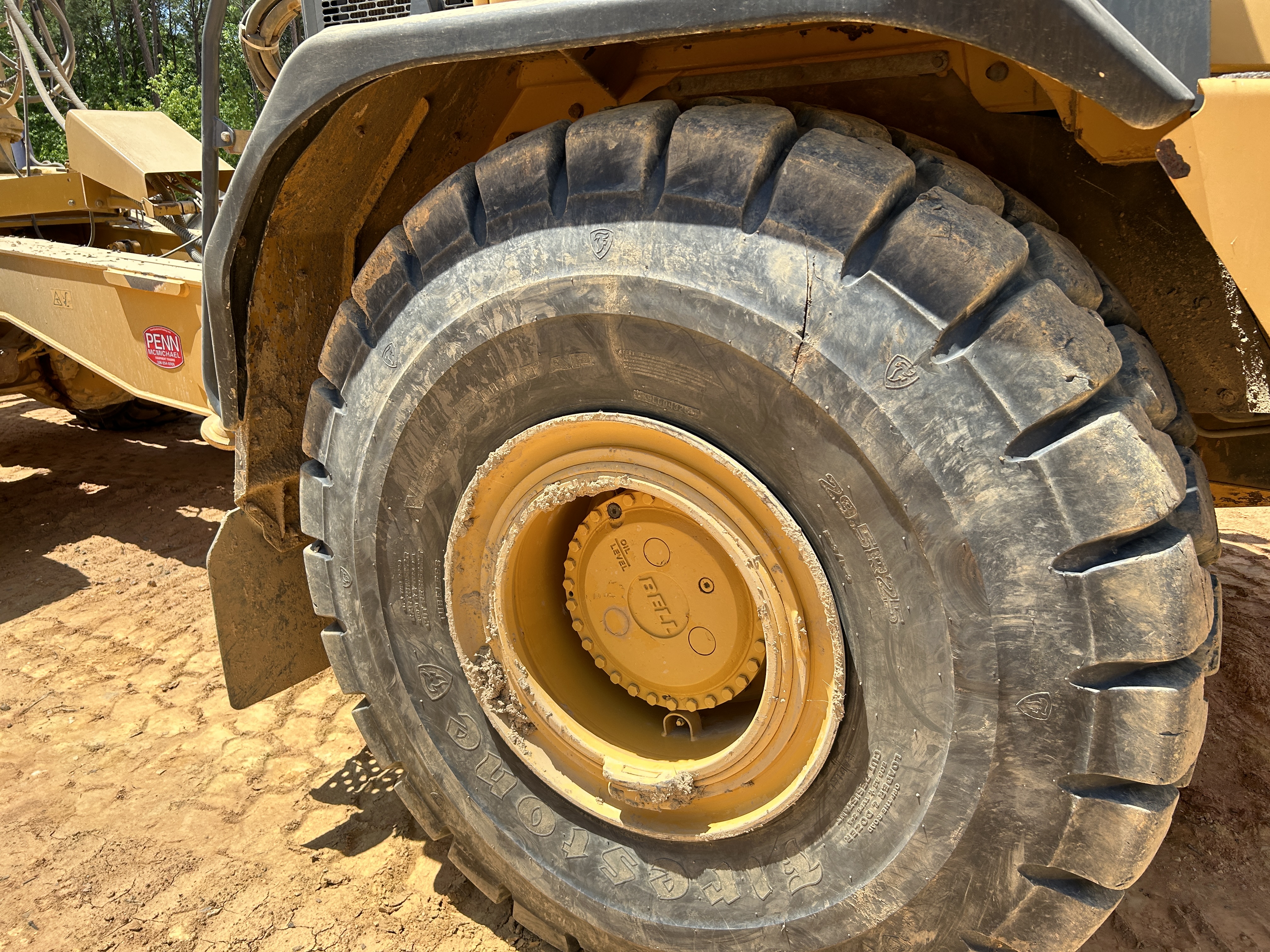 Used 2016 K-Tec K-Tec 1233 ADT scraper pulled by 2016 Bell B40D articulated dump truck