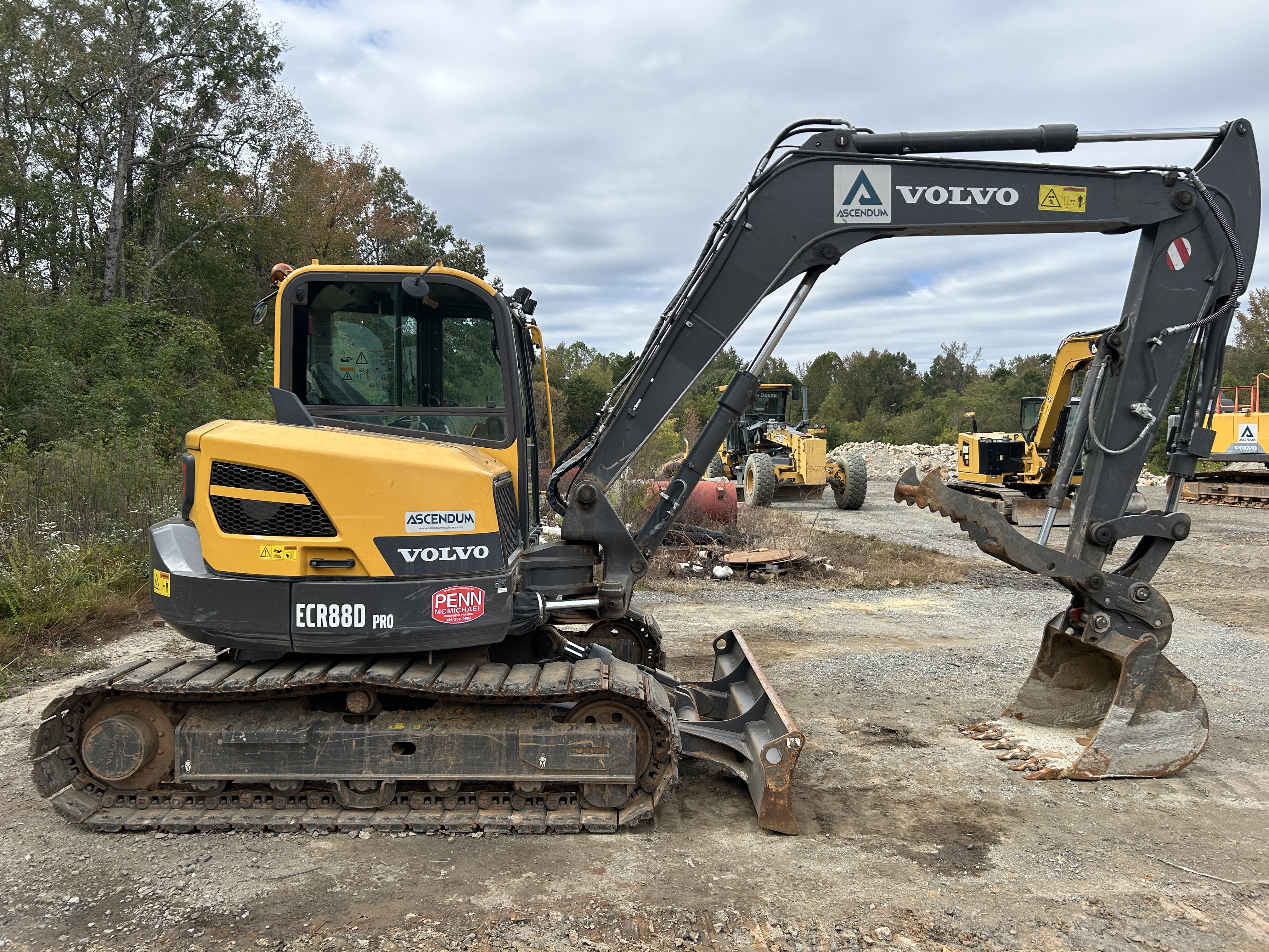 Used 2022 Volvo ECR88D PRO with only 654 hrs, loaded!