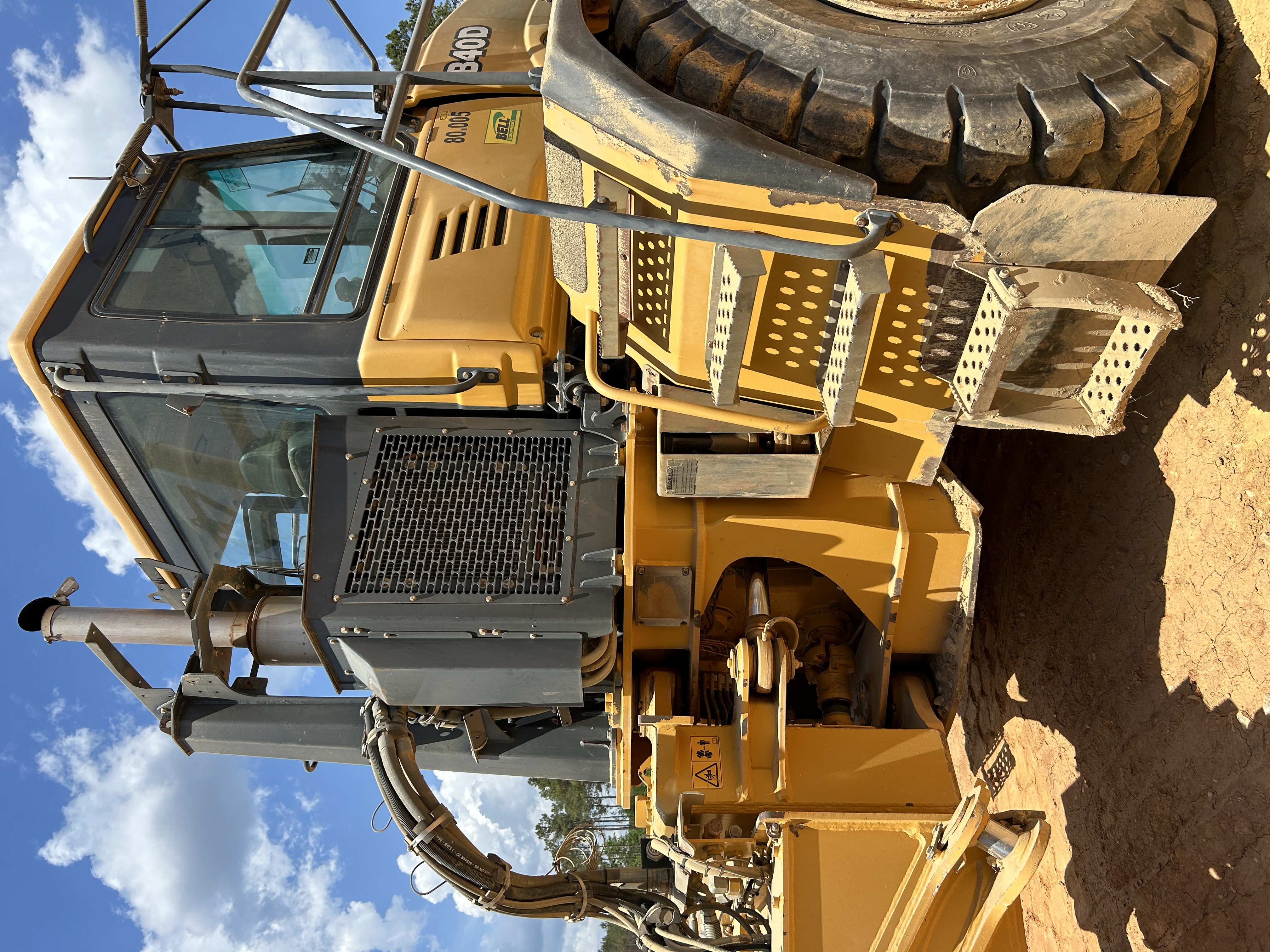 Used 2016 K-Tec K-Tec 1233 ADT scraper pulled by 2016 Bell B40D articulated dump truck