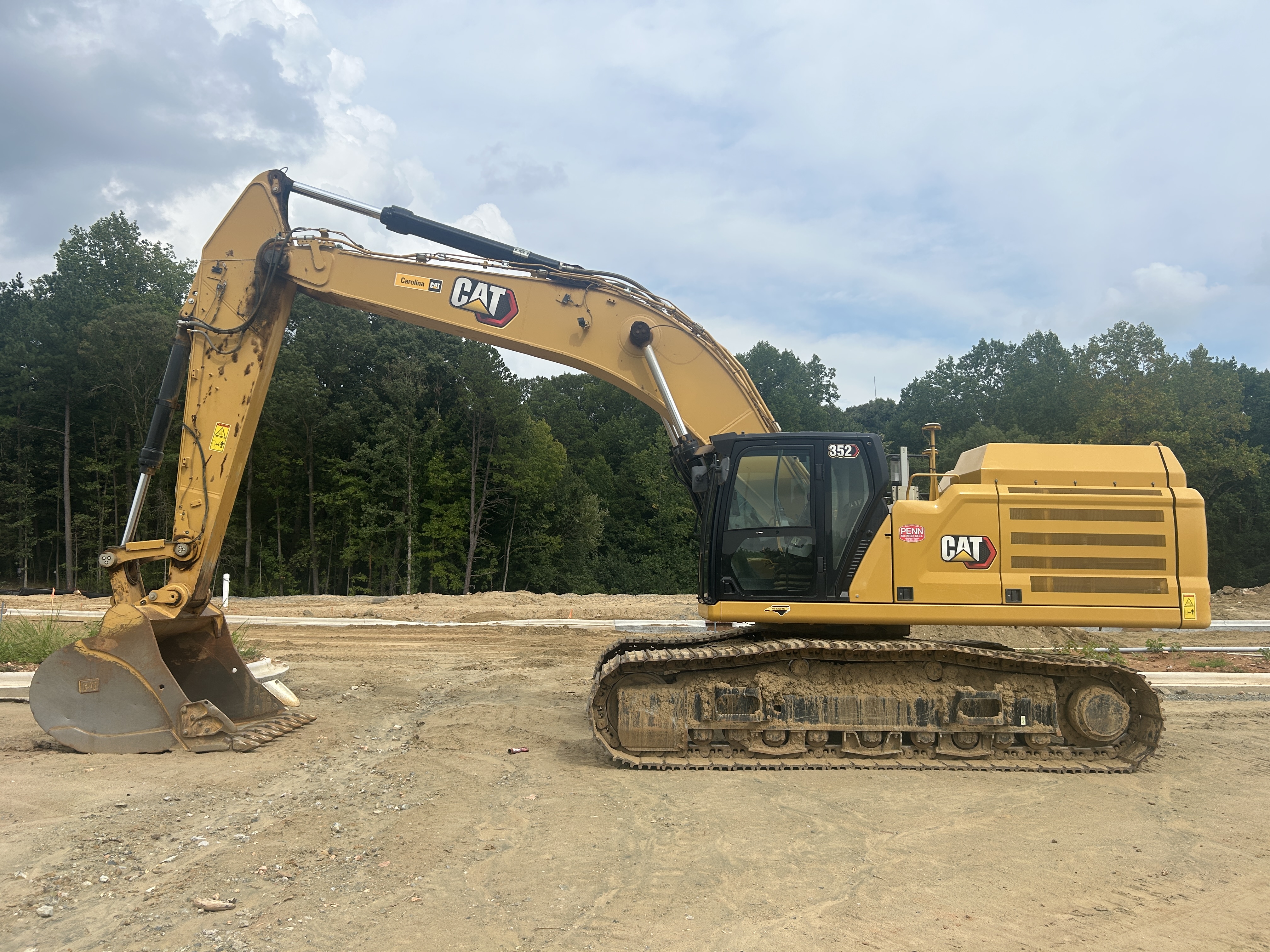 Used 2024 Caterpillar 352 with 3D Earthworks, Warranty, Auto Greaser