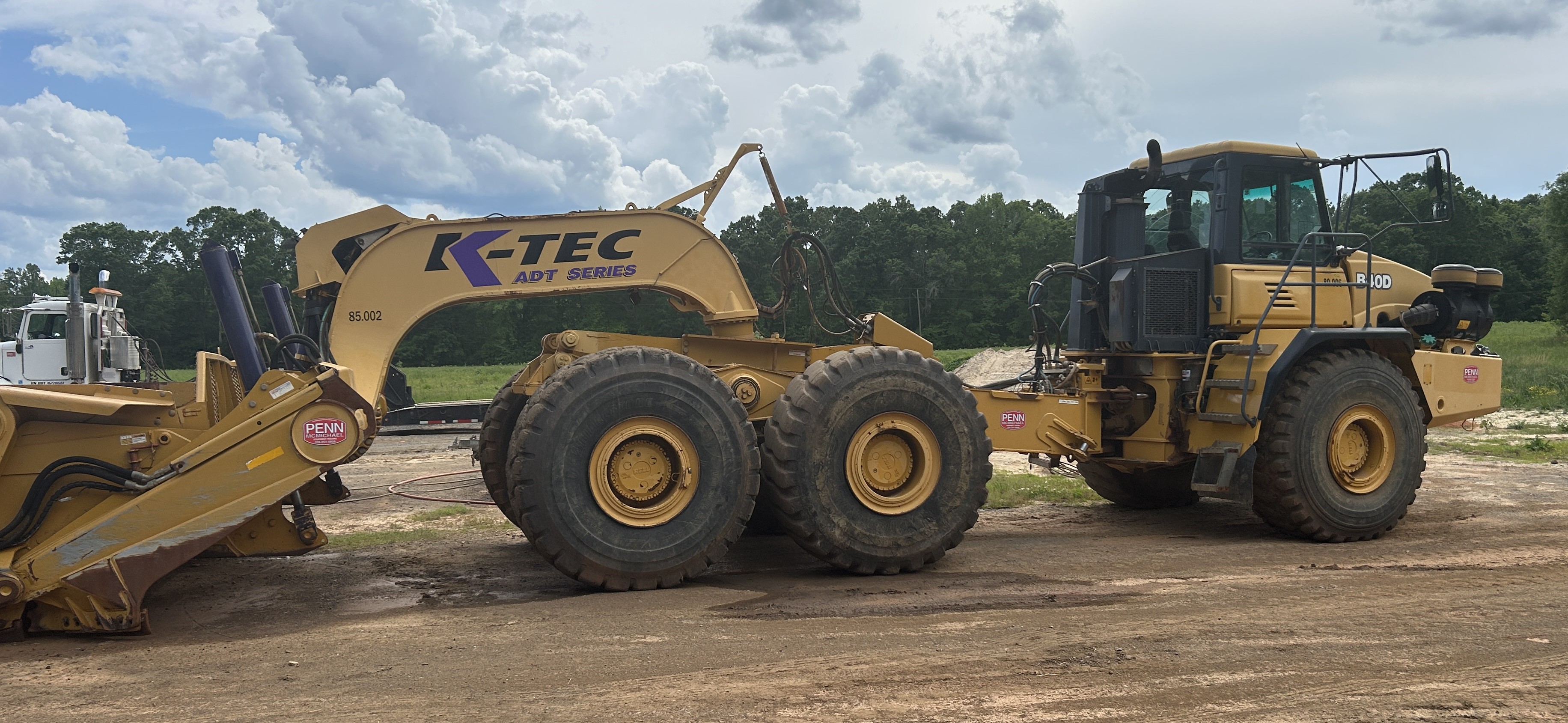 Used 2015 Bell B40D with 2016 K-Tech 1233 ADT Scraper