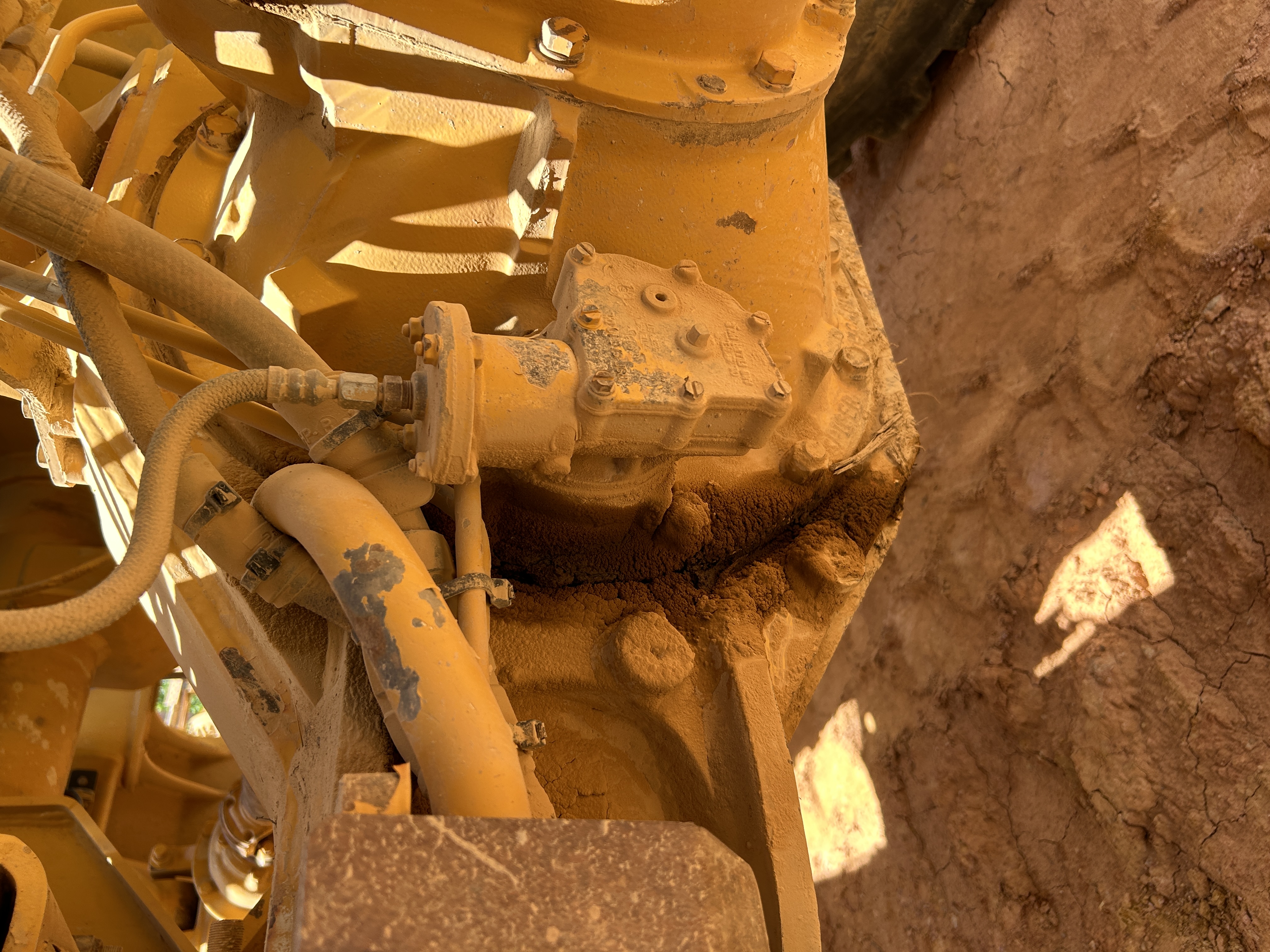 Used 2016 K-Tec K-Tec 1233 ADT scraper pulled by 2016 Bell B40D articulated dump truck