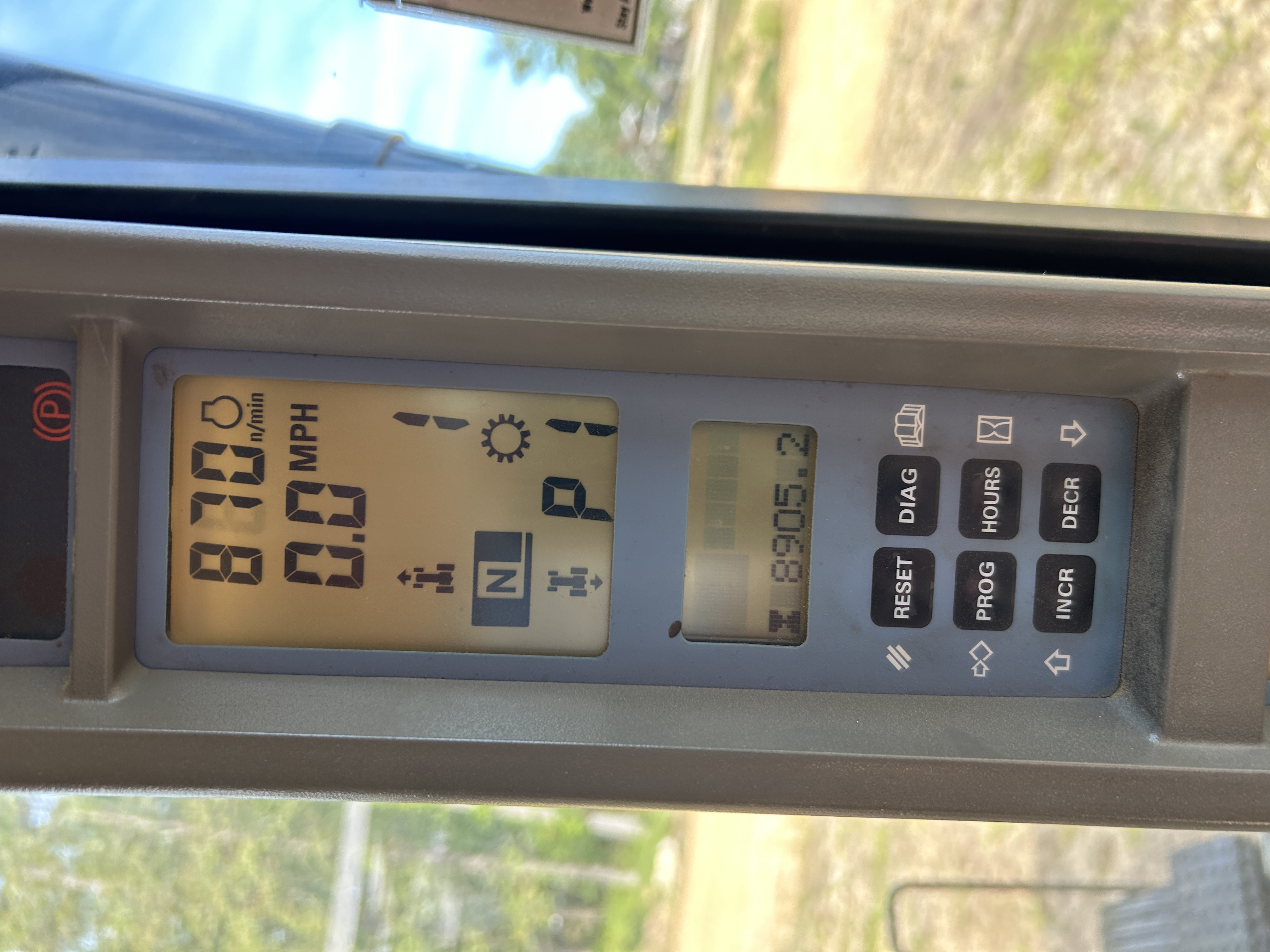 Used 2004 Case STX450 with 17 yard Noble Pull pan