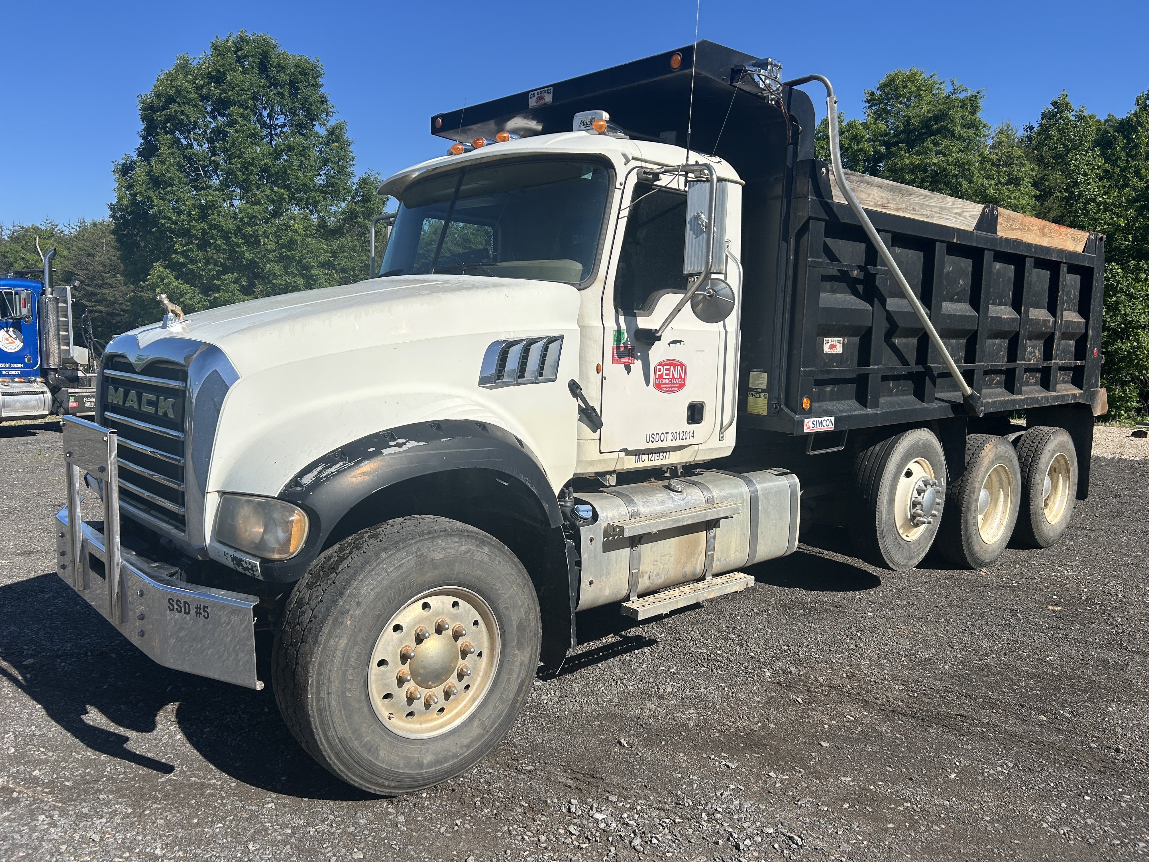 Used 2011 Mack GU713 Granite Tri Axle Dump Truck