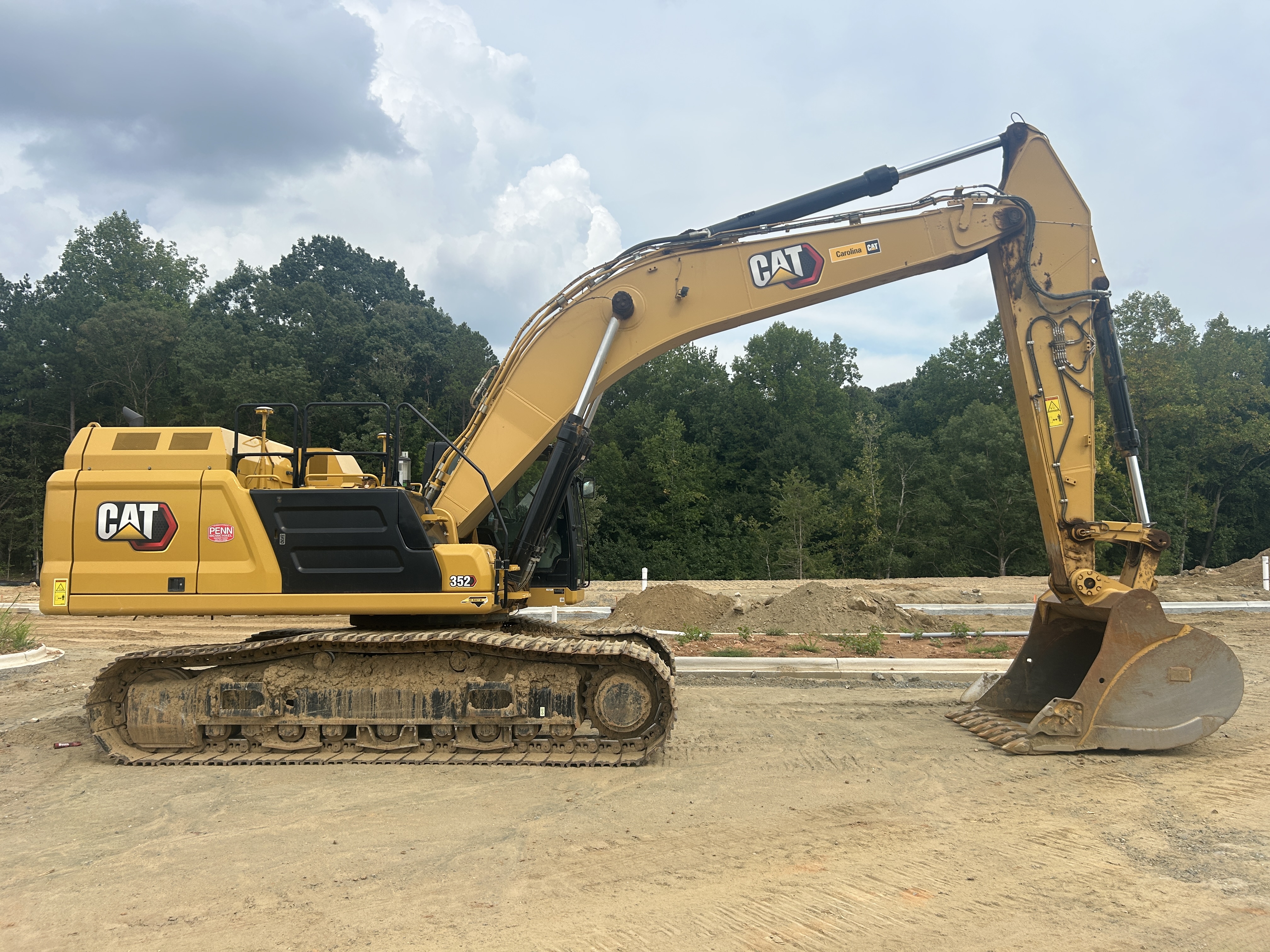 Used 2024 Caterpillar 352 with 3D Earthworks, Warranty, Auto Greaser