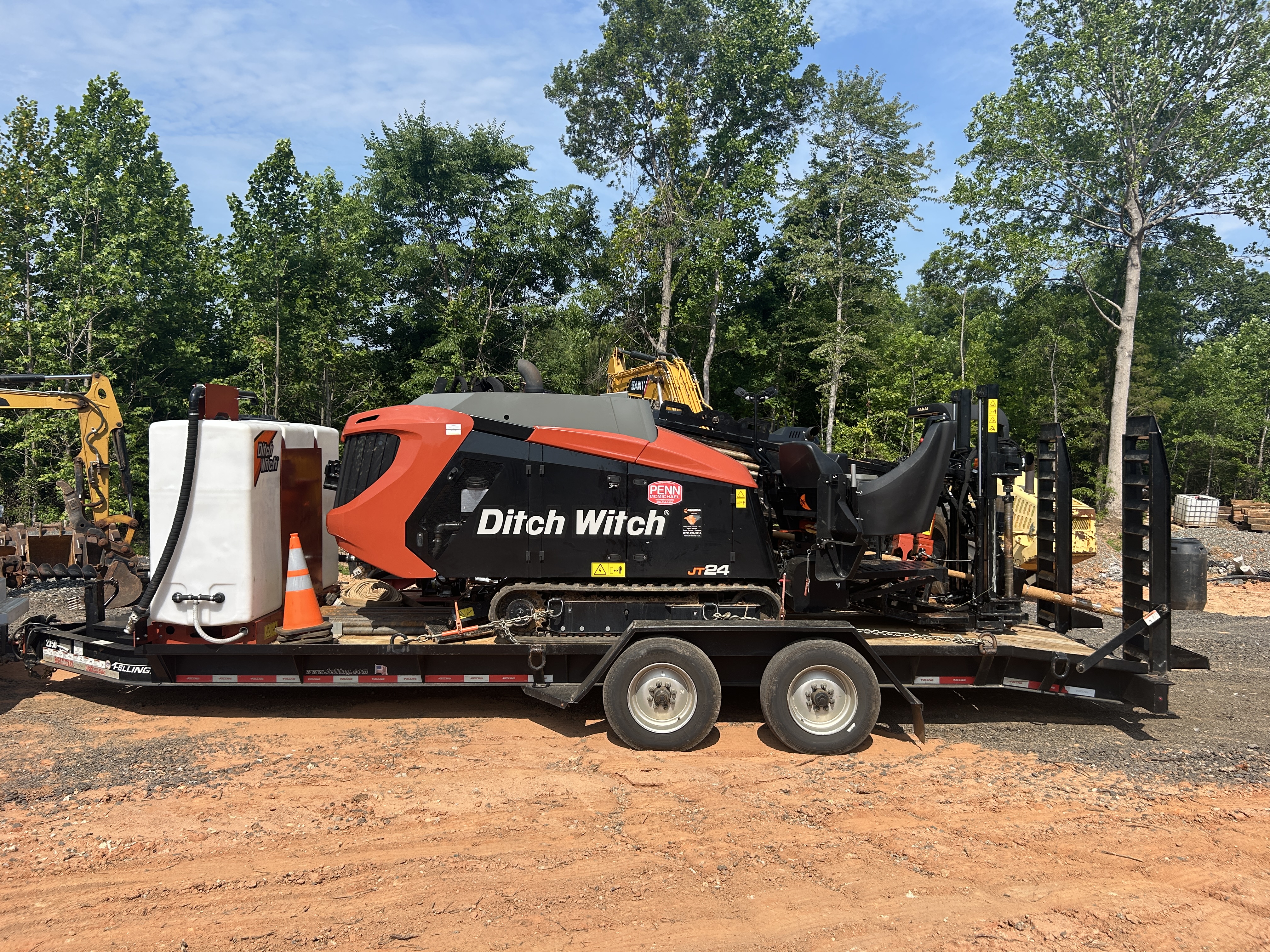 Used 2025 Ditch Witch JT24 Jet Trac with all options and trailer