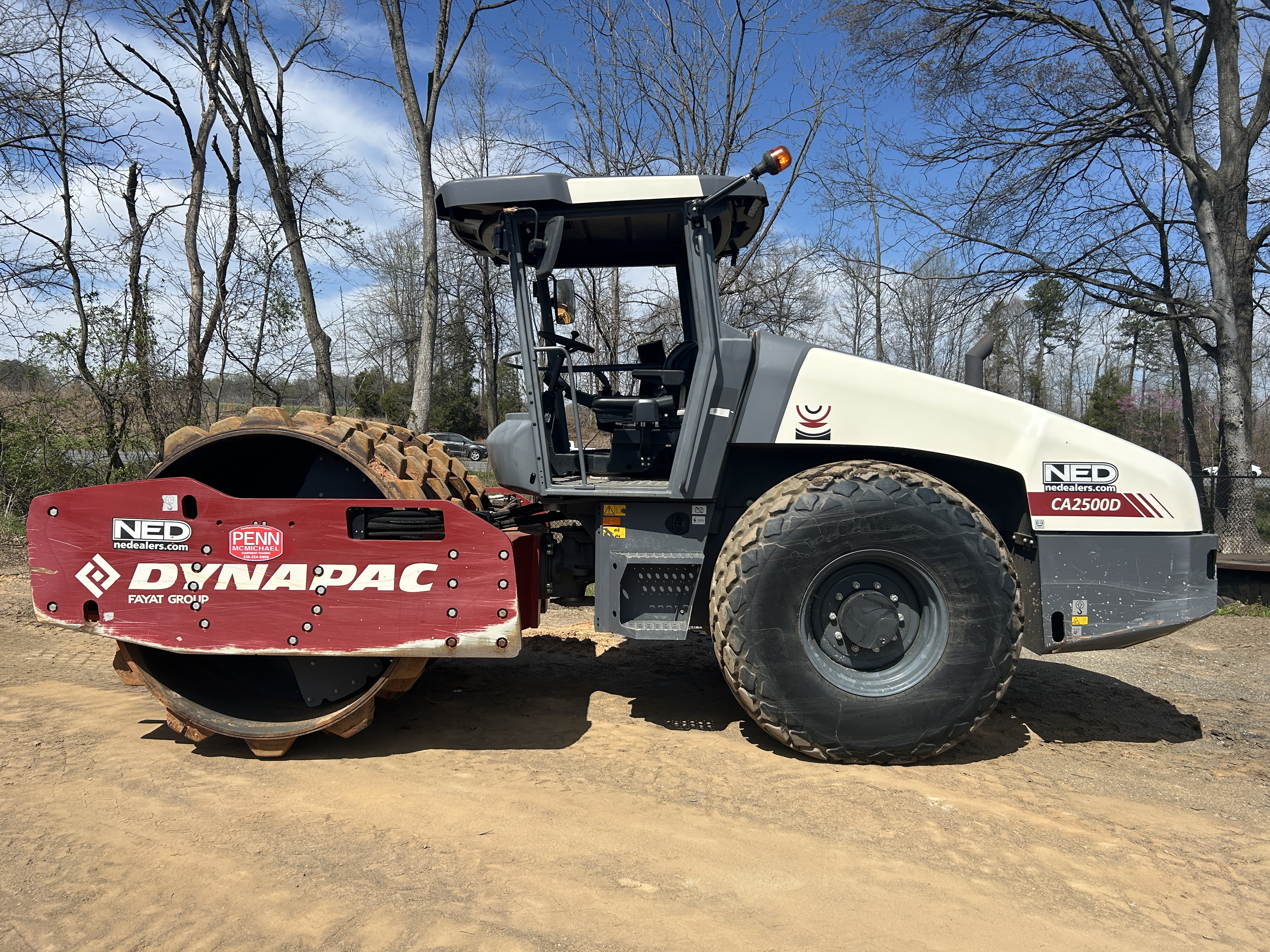 Used 2023 Dynapac CA2500D - 84" smooth drum with padfoot kit