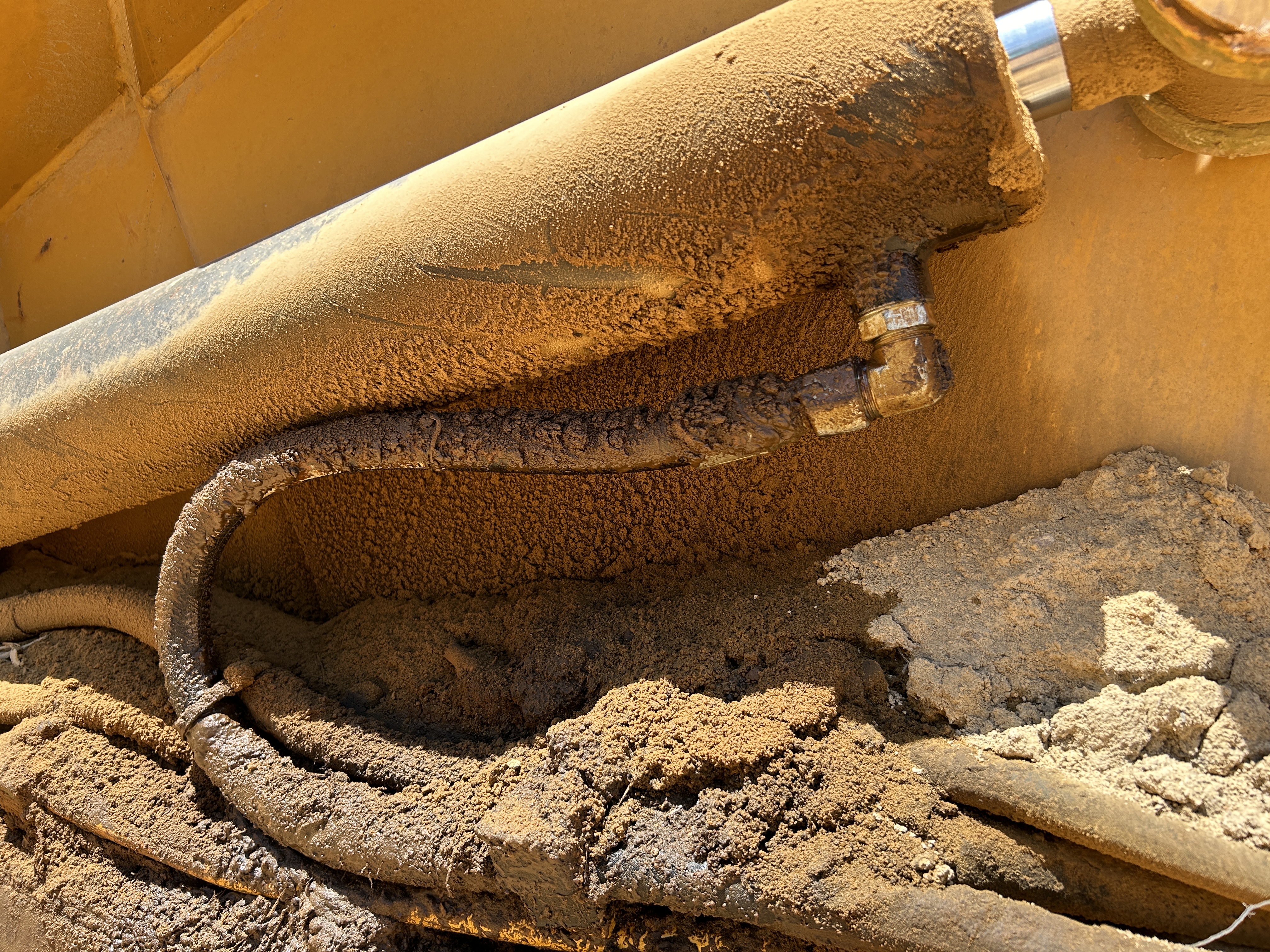 Used 2016 K-Tec K-Tec 1233 ADT scraper pulled by 2016 Bell B40D articulated dump truck