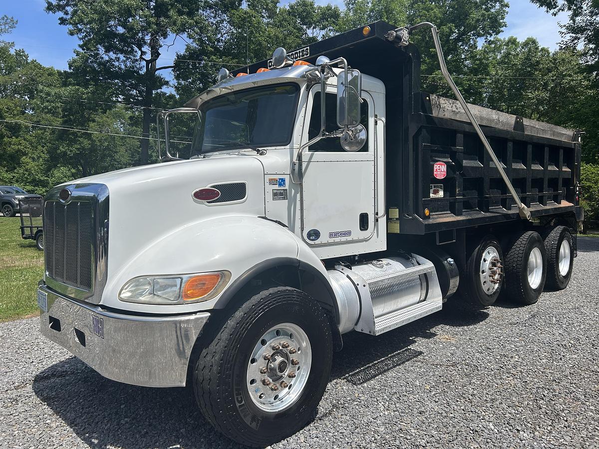 Used 2016 Peterbilt 348 Tri Axle Dump truck - basically one owner