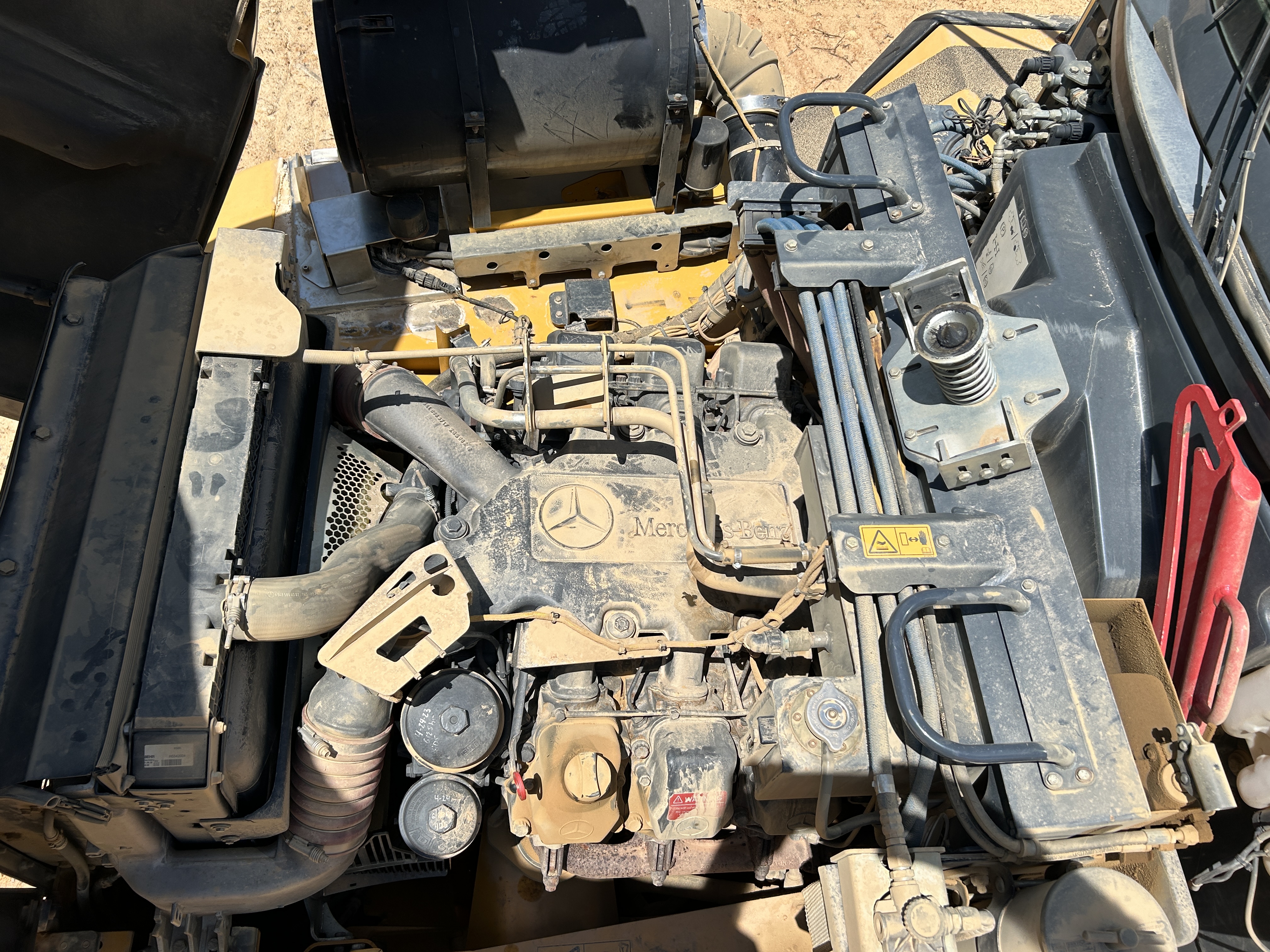 Used 2016 K-Tec K-Tec 1233 ADT scraper pulled by 2016 Bell B40D articulated dump truck