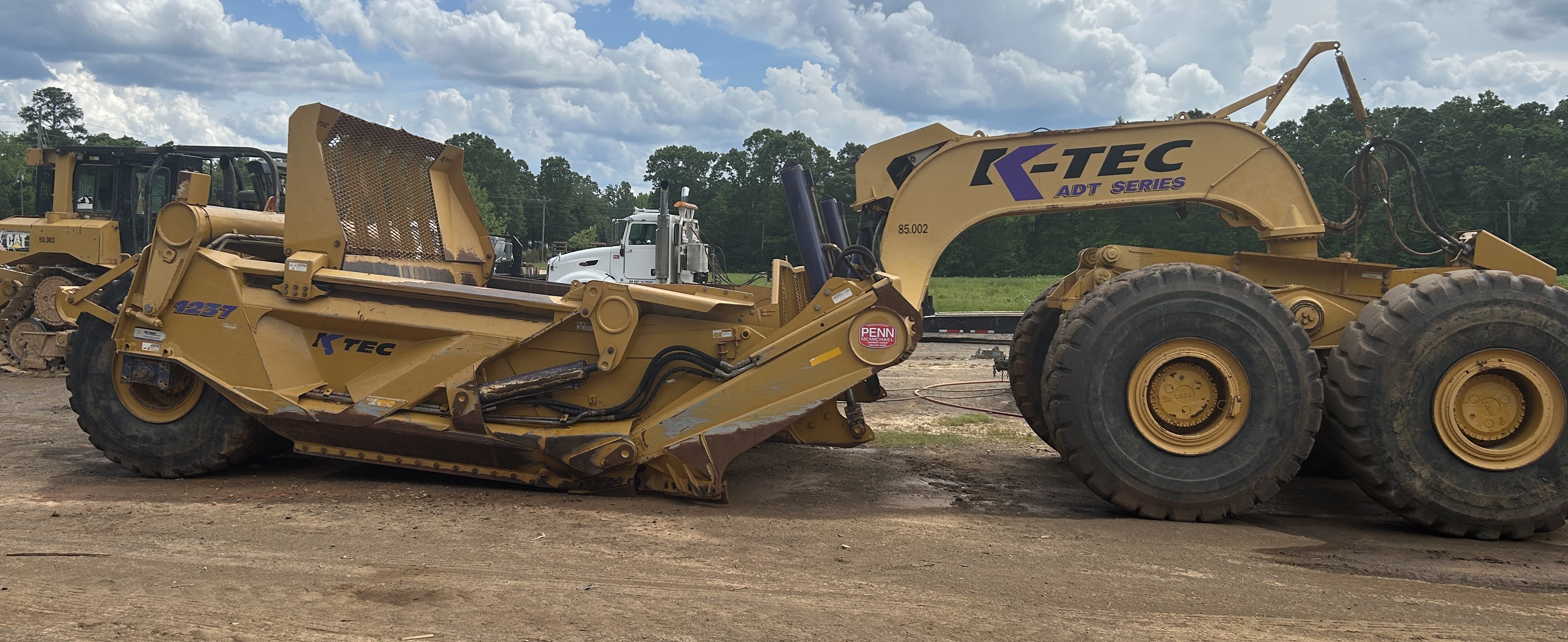 Used 2015 Bell B40D with 2016 K-Tech 1233 ADT Scraper