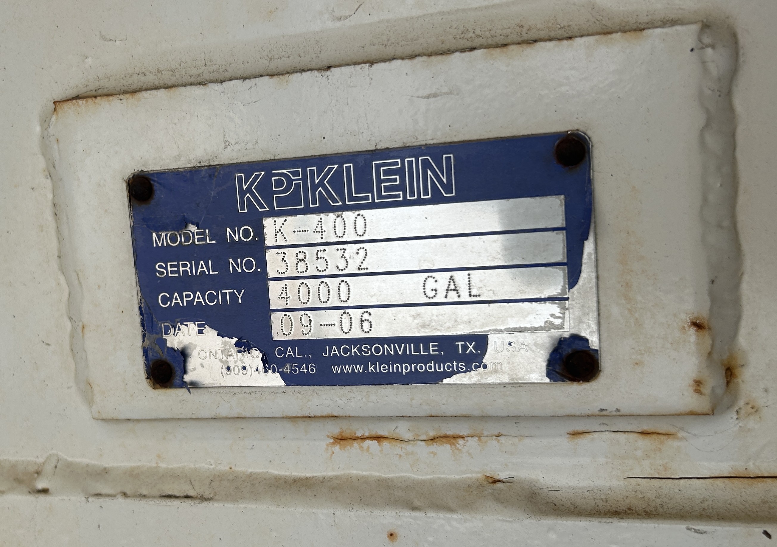 Used 2006 Klein K-400 mounted on military truck