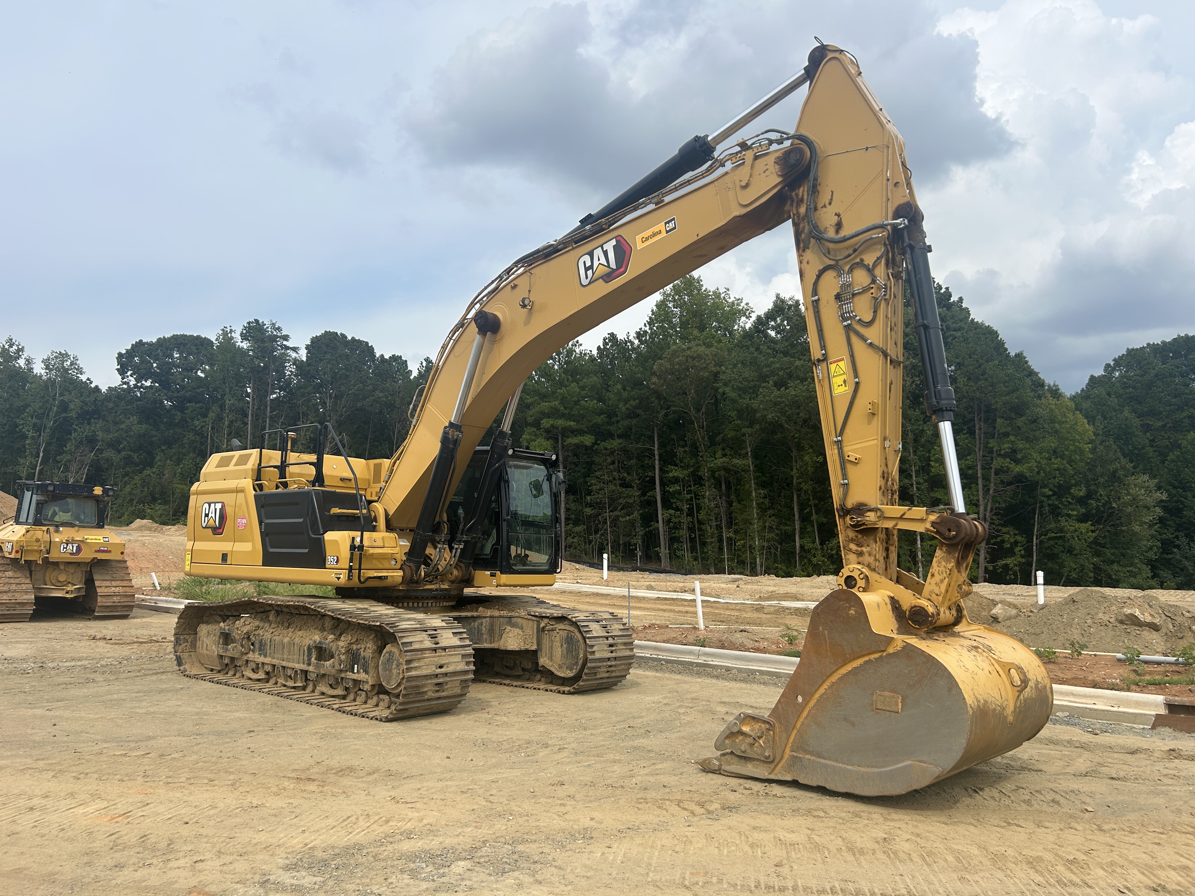 Used 2024 Caterpillar 352 with 3D Earthworks, Warranty, Auto Greaser
