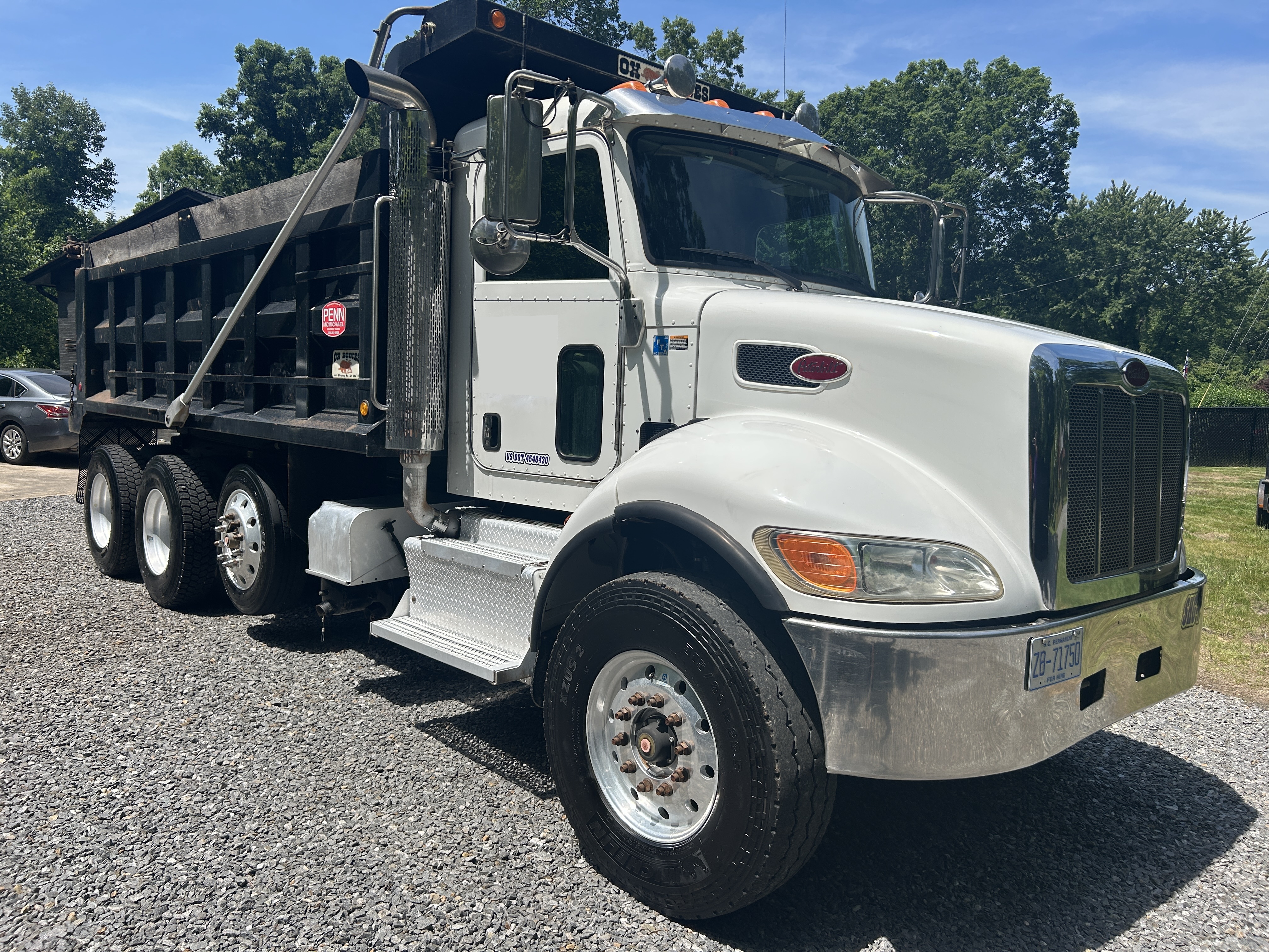 Used 2016 Peterbilt 348 Tri Axle Dump truck - basically one owner