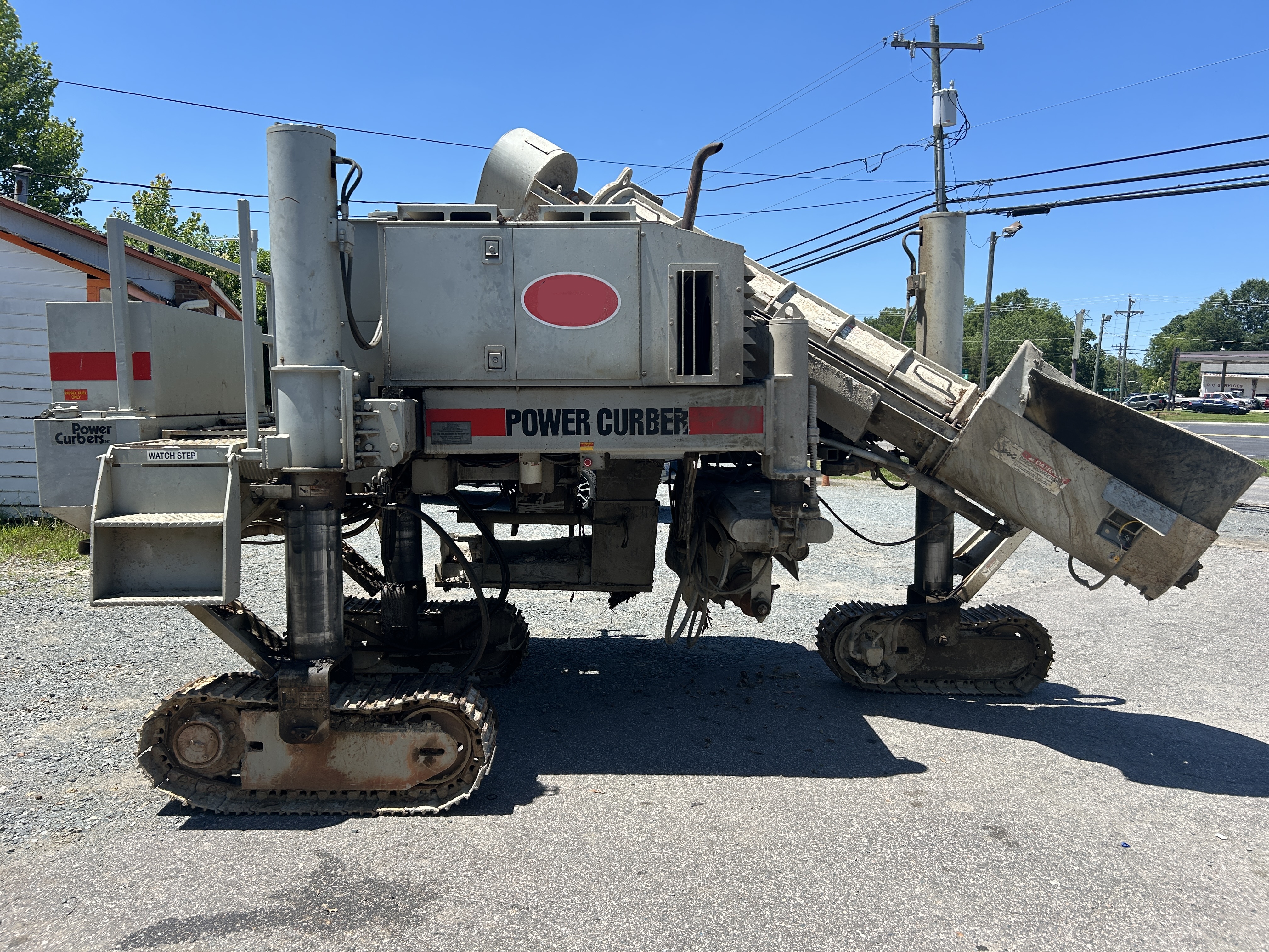 Used 2002 Power Curbers 5700B Curb & Gutter machine with 4 Different Forms