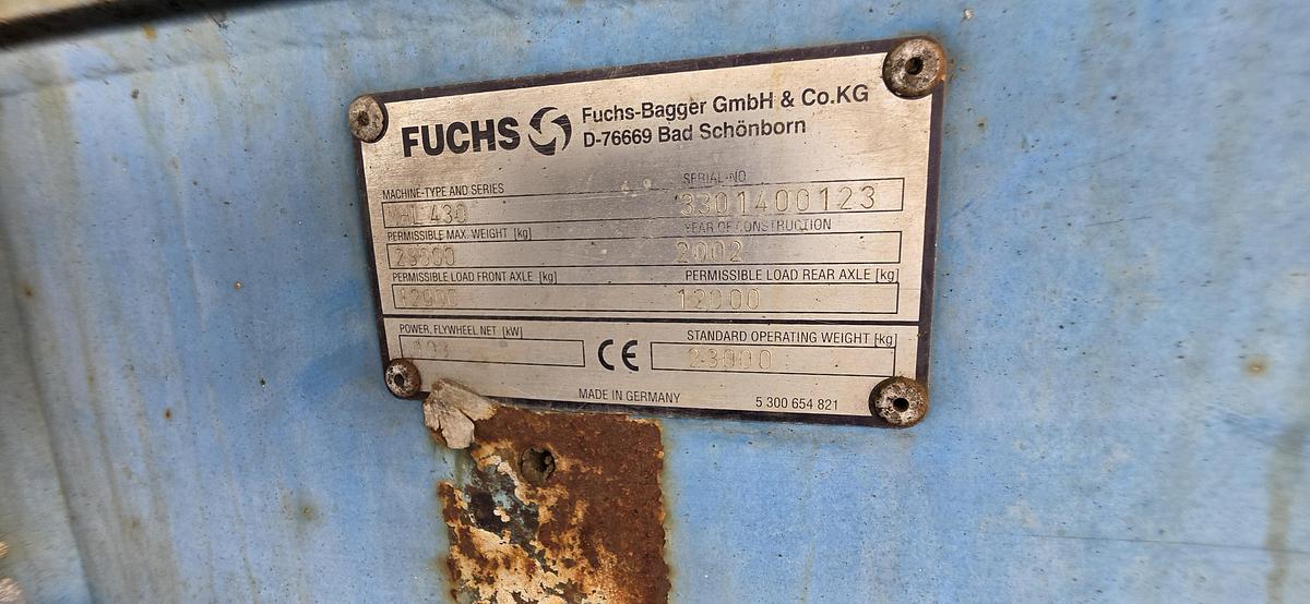 Used 2002 Fuchs MHL 330