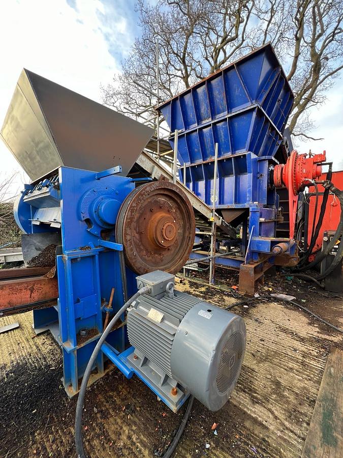 Used MTB 1700 Super Chopper Eldan 1200 Tyre Recycling Line