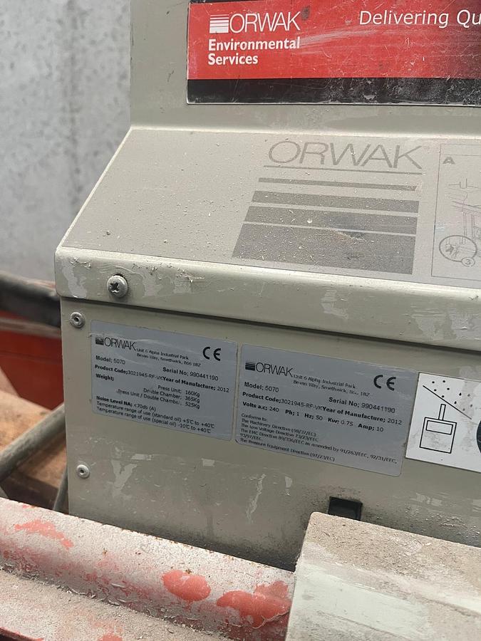 Used 2012 Orwak 5070 Multi Chamber Baler