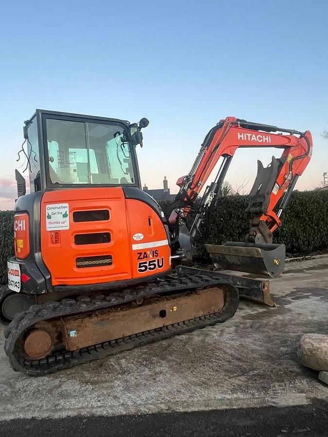 Used 2018 Hitachi ZX55U-5A Mini Excavator