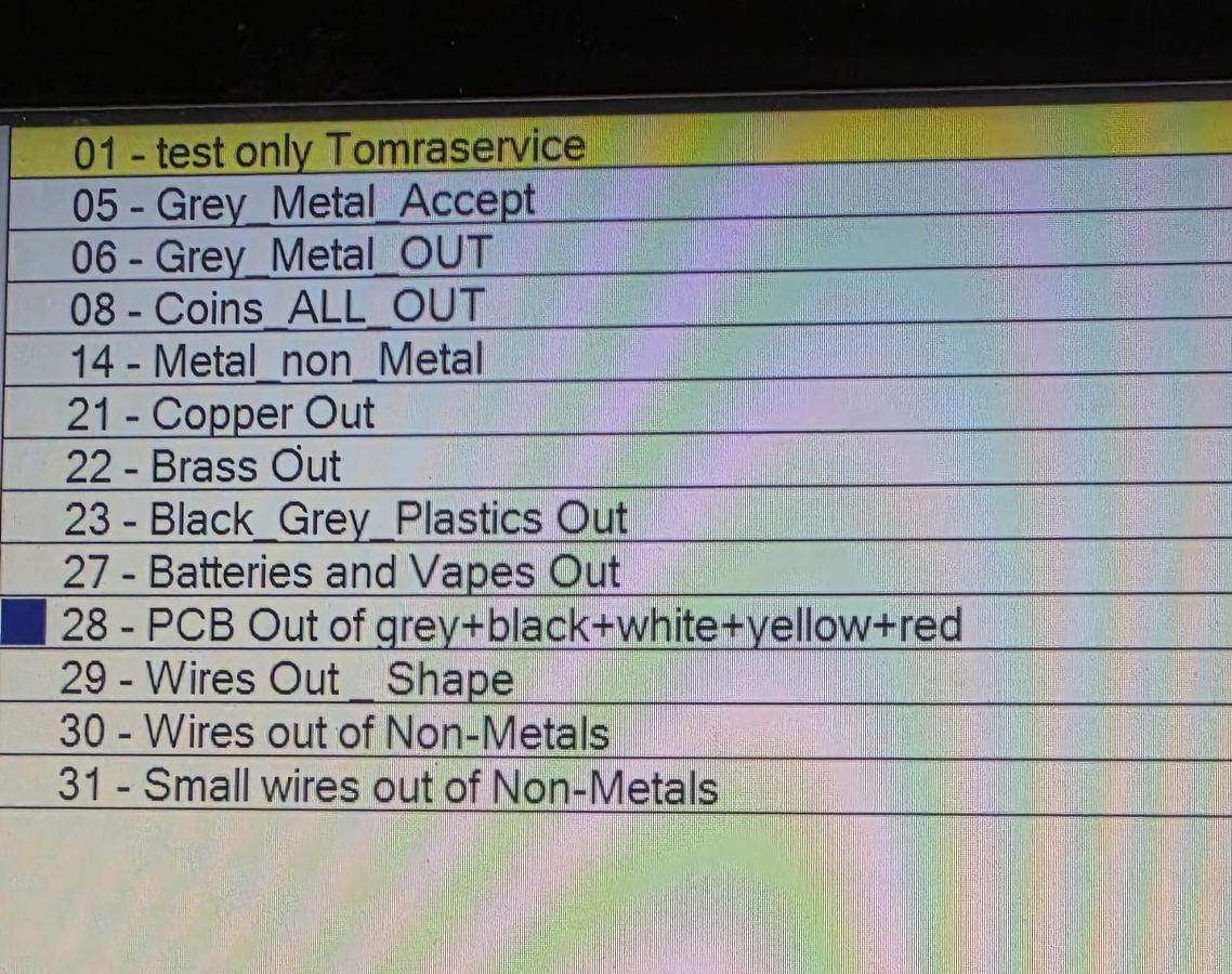 Used 2016 Tomra Combisense Colour Sorting line