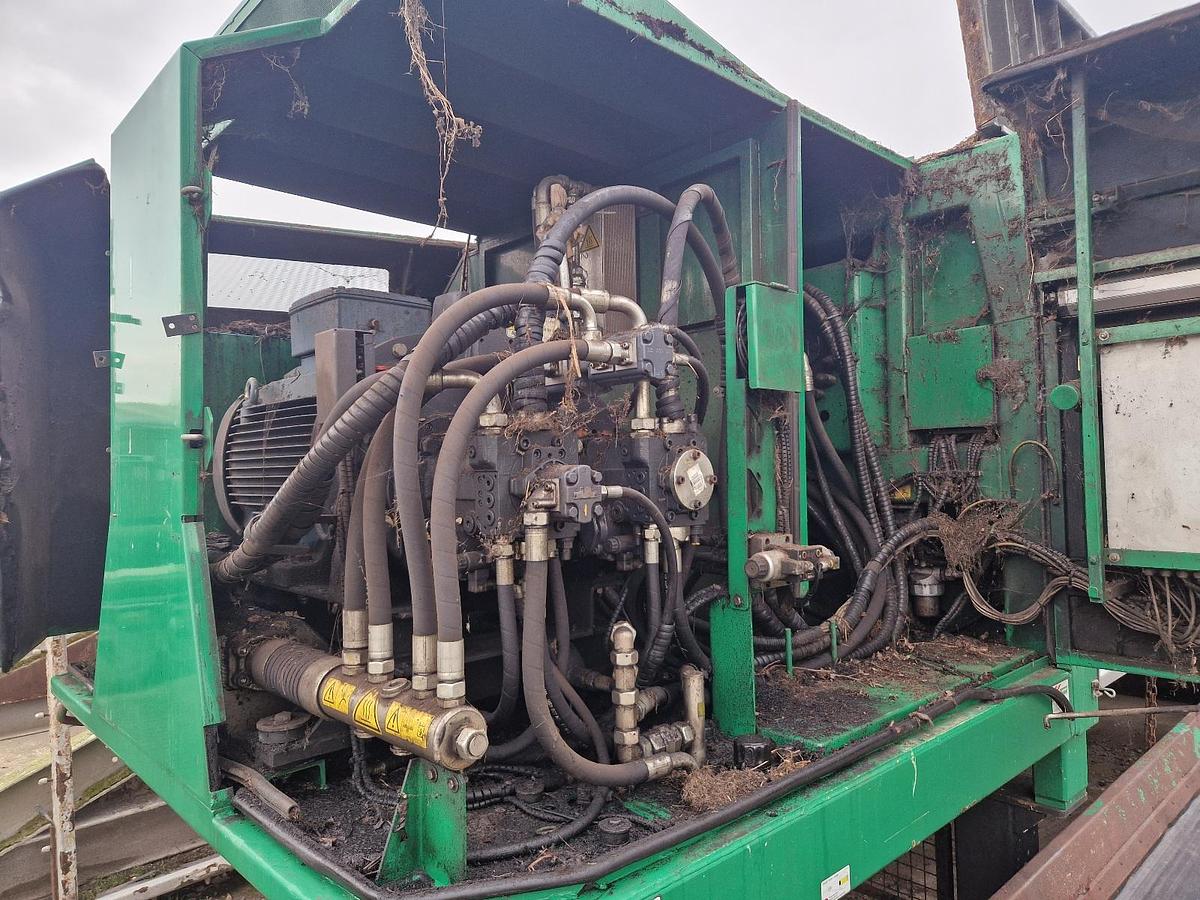 Used 2008 Komptech Crambo 3400 E Electric Twin-shaft Slow-speed Static Shredder