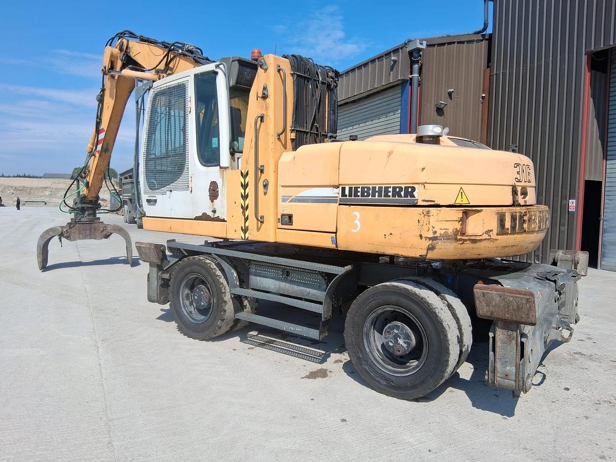 Used 2006 Liebherr A316 Litronic Wheel Wheeled Excavator