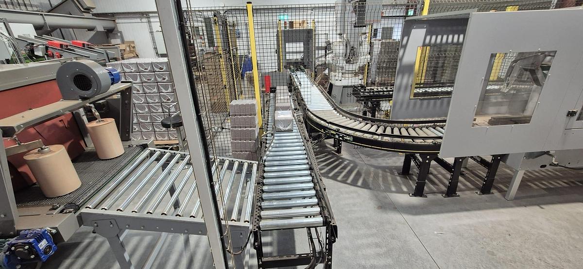 Used Wood Briquette Automatic Case Packing & Handling System