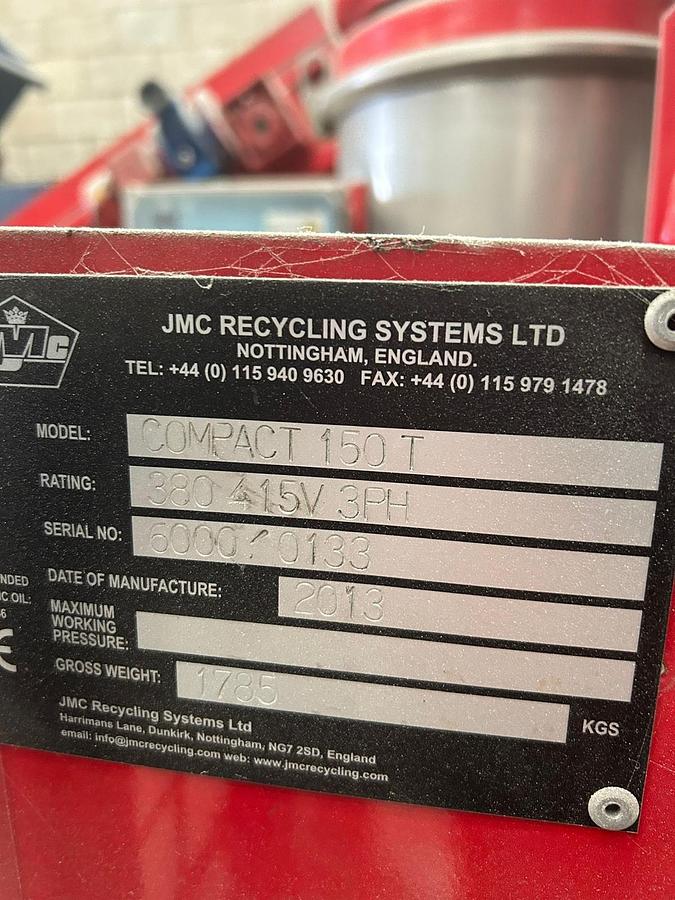 Used 2013 MG Recycling Compact 150 T Cable Granulation System