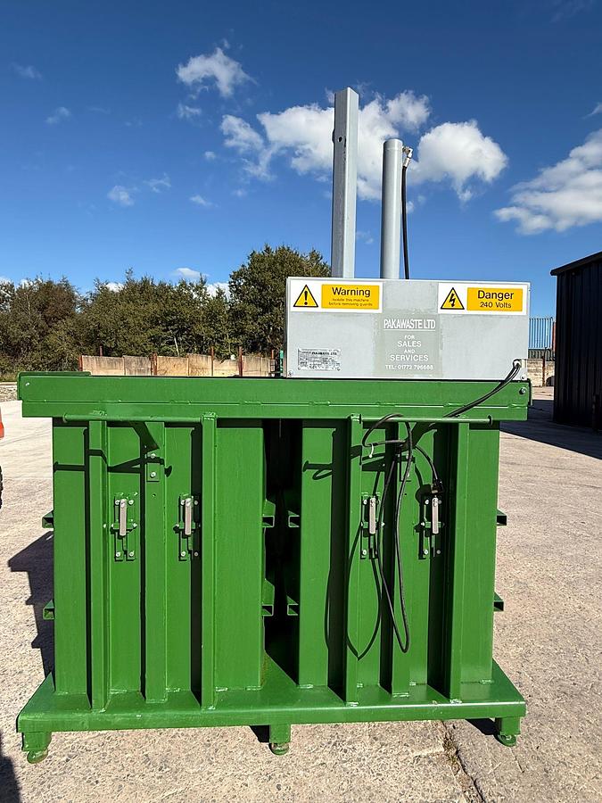 Used Pakawaste VB80D Twin Chamber Baler
